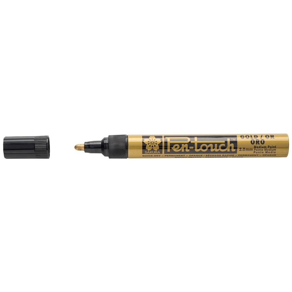 1 Sakura Pen-touch Paint Marker 2mm Gold, 1 of 6