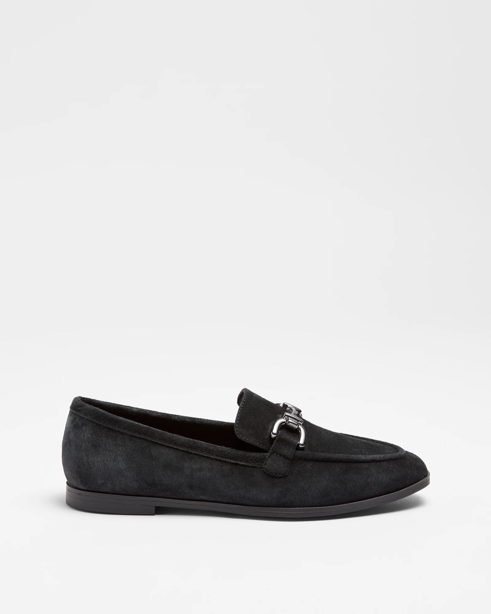 1 Target Womens Genuine Suede Loafer - Cindy Ii BLACK, 1 of 3