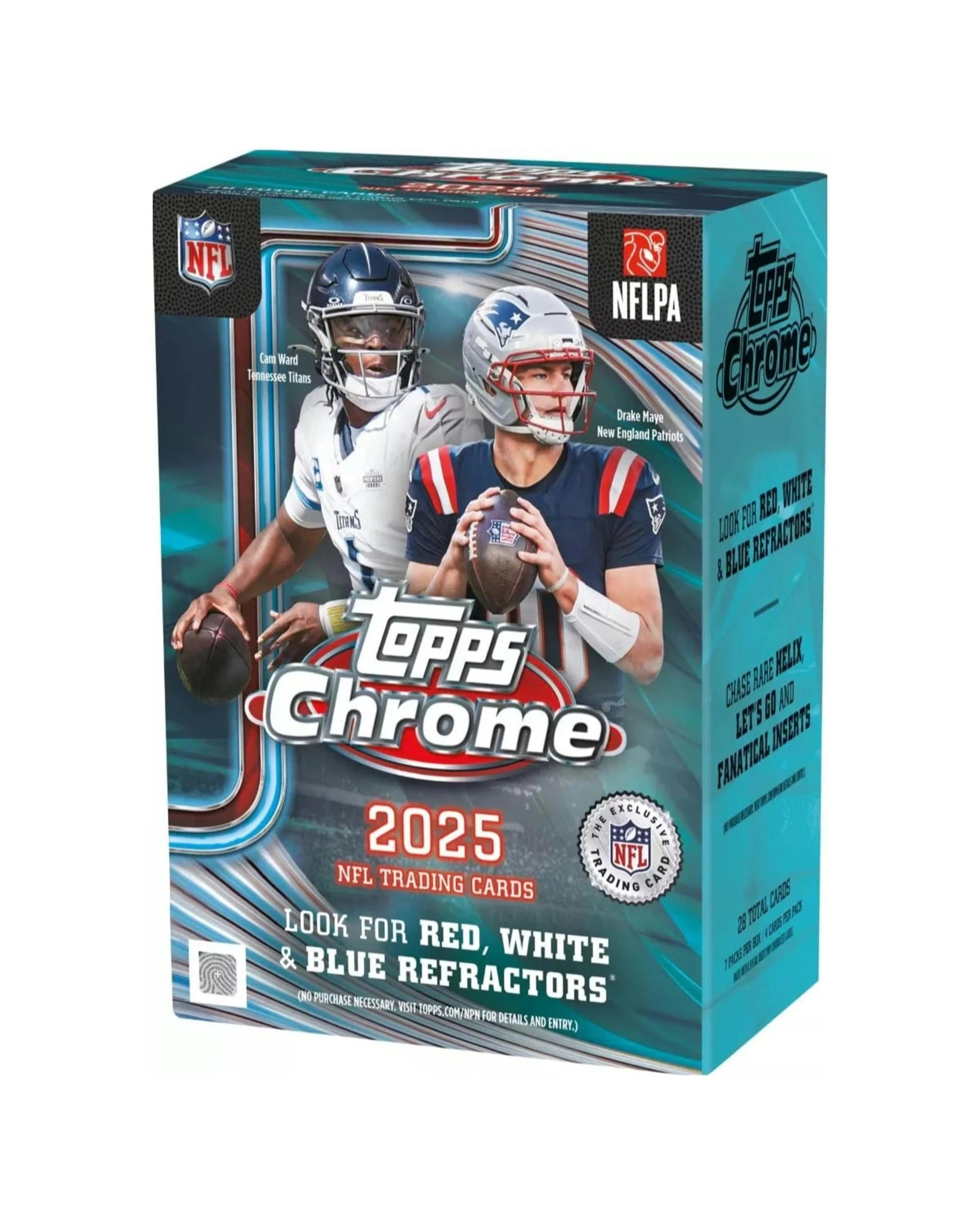 1 Topps 2025 Chrome NFL Football Blaster Box, 1 of 10