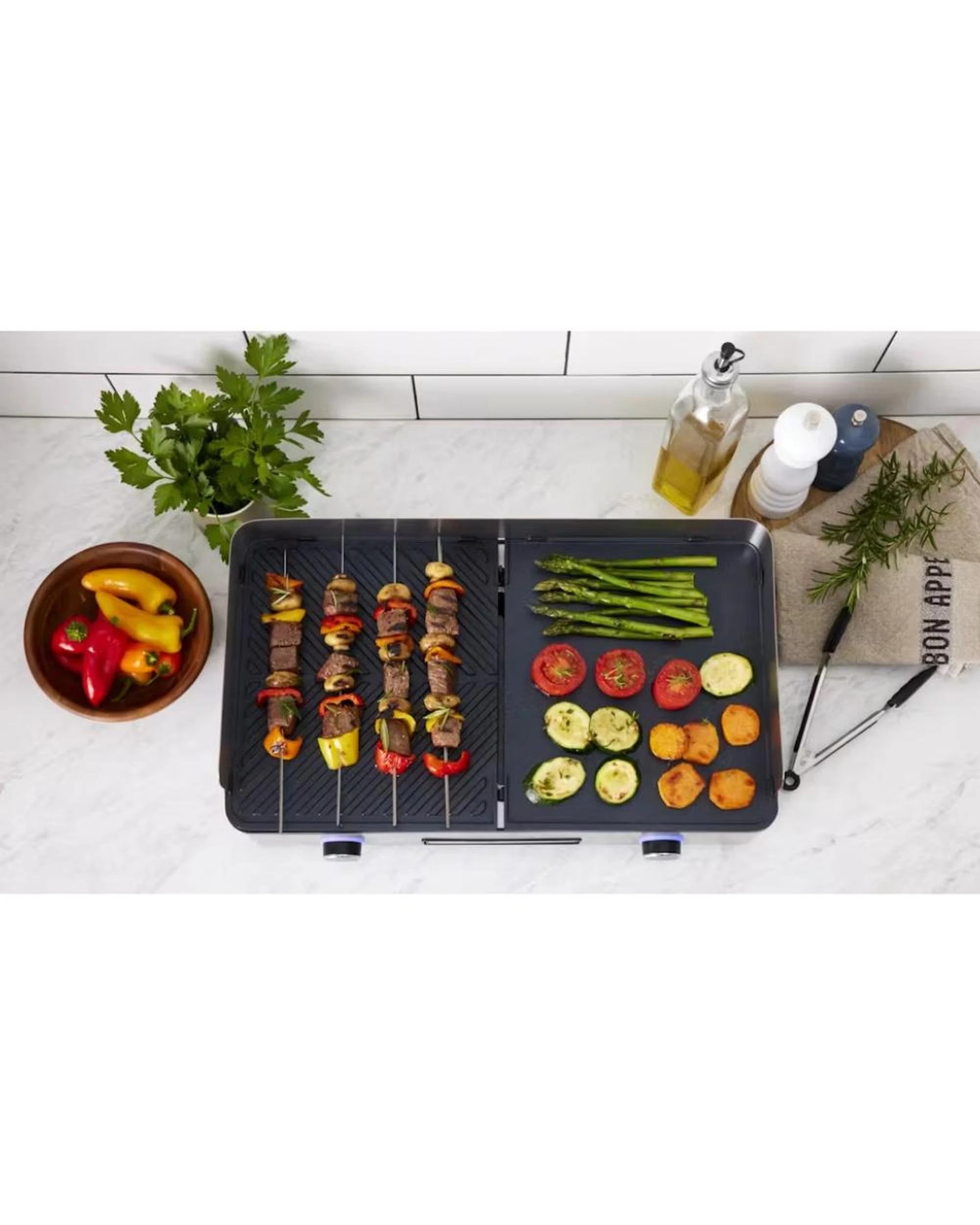 6 Morphy Richards Benchtop Electric Bbq Grill Kitchen Cooker Stainless Steel
 - Silver, 6 of 7