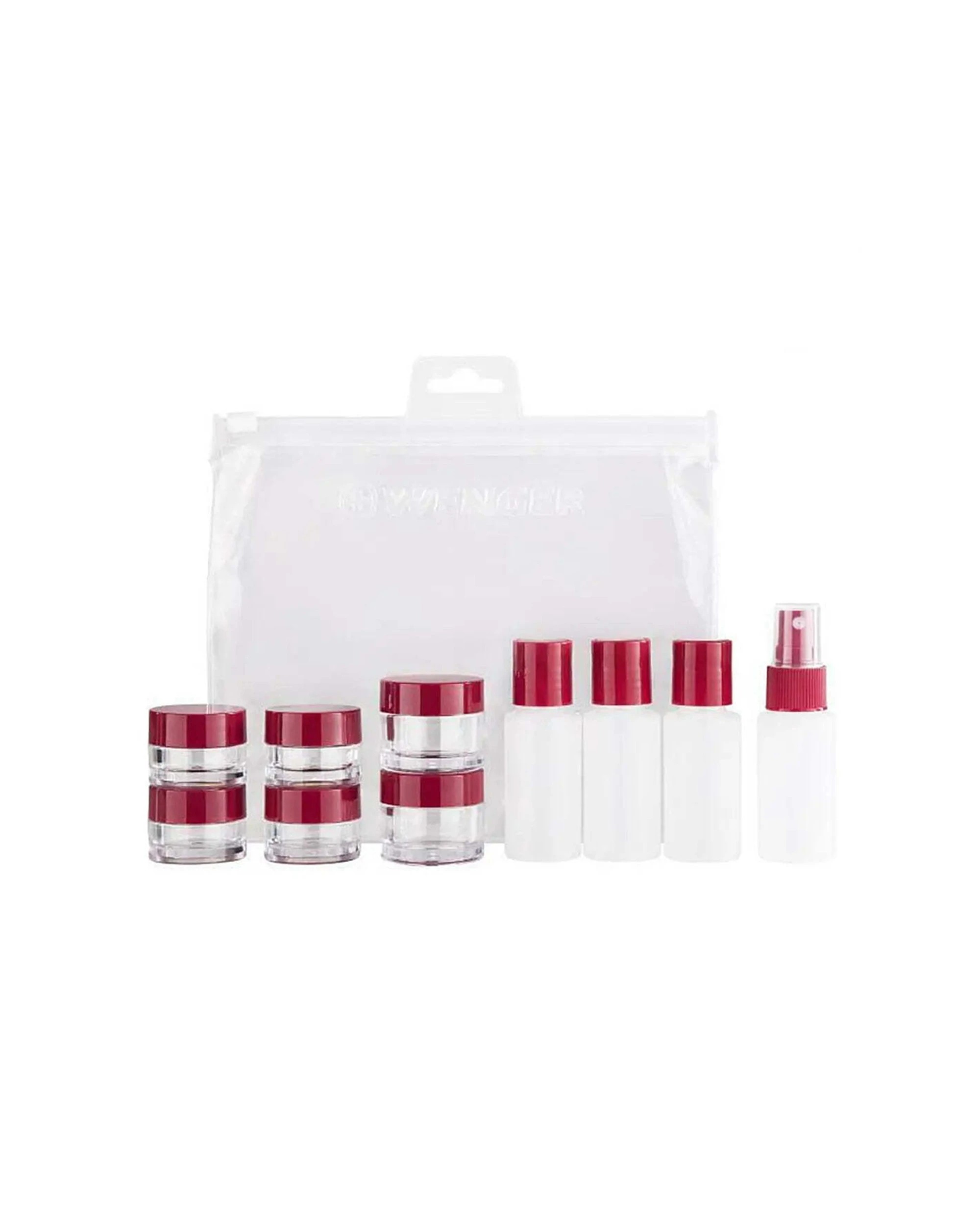 2 Wenger 10PK Travel Bottle Set Checkpoint-Friendly Zippered Bag - Clear, 2 of 2