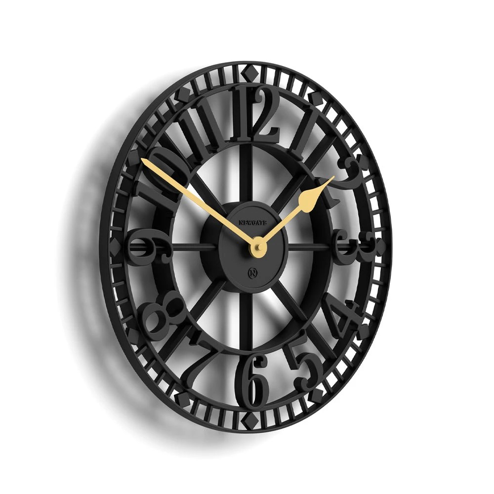 3 Newgate Warehouse Wall Clock - Black, 3 of 4