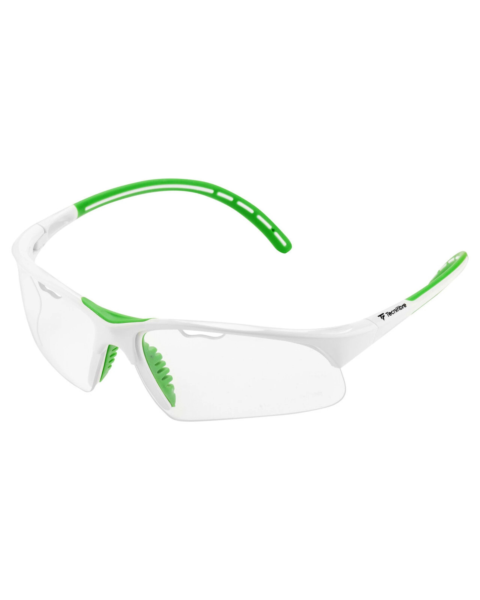 1 Tecnifibre Squash Sports Glasses in White/Green, 1 of 1