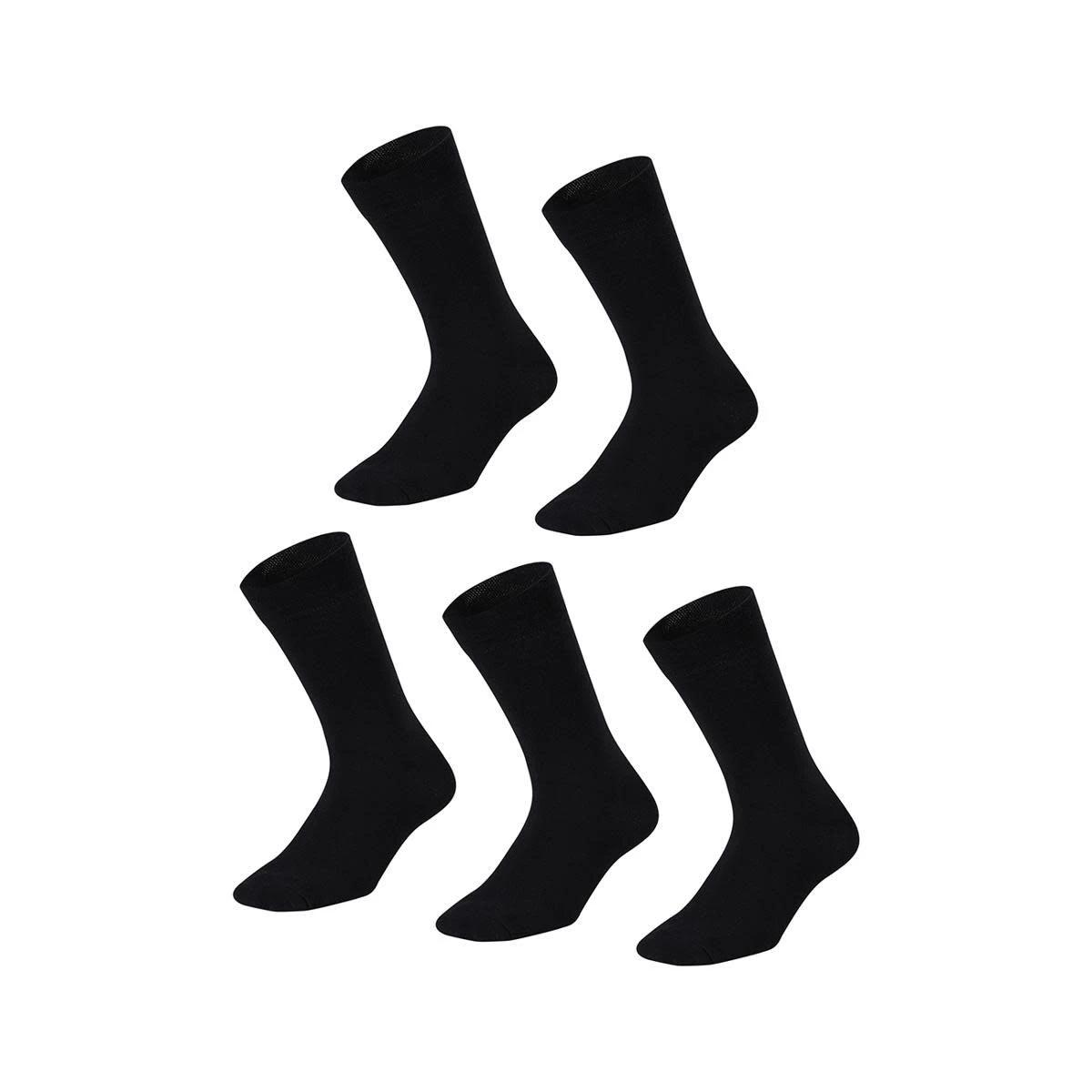 1 5 Pack Business Socks BLACK, 1 of 3