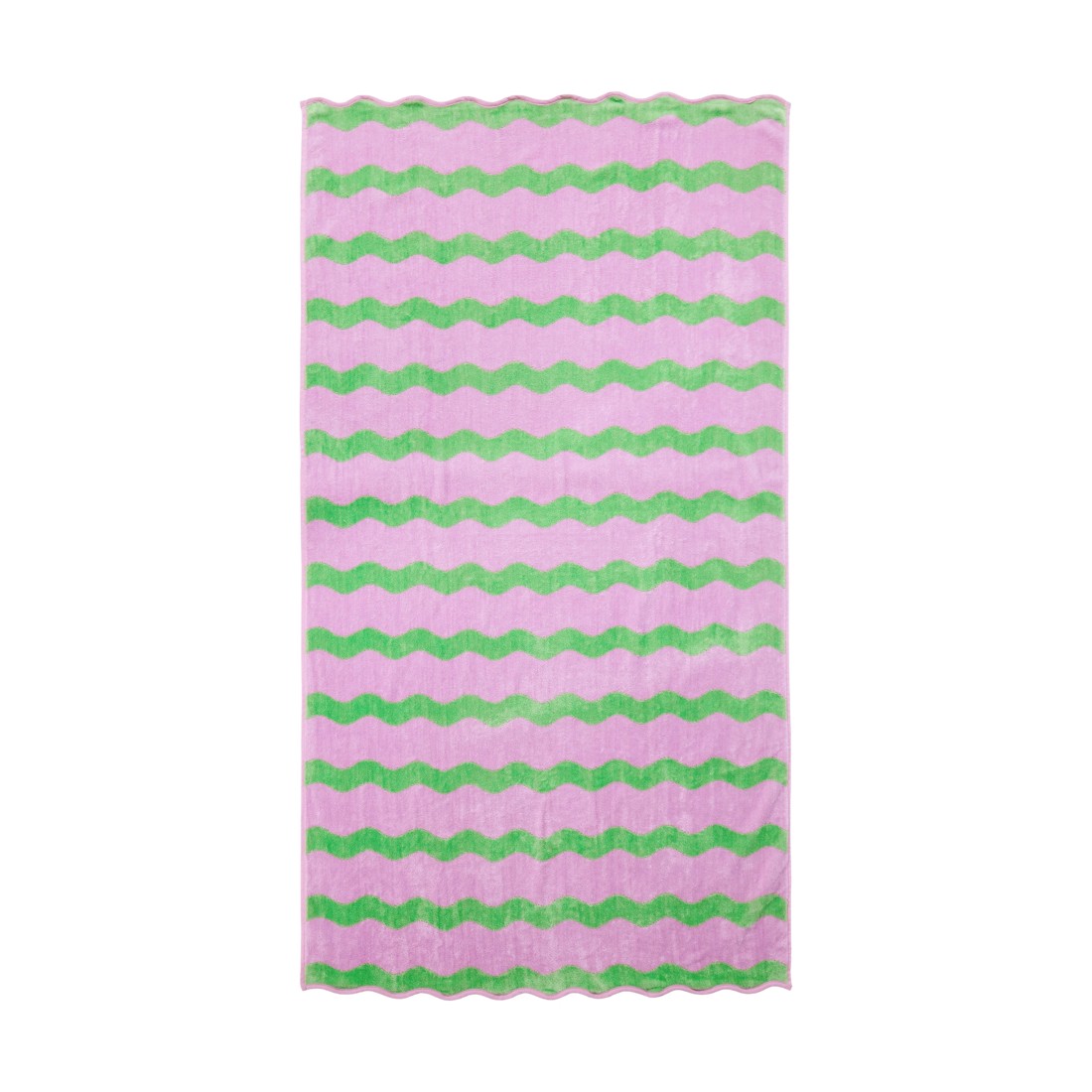 1 Wave Cotton Beach Towel - Pink, 1 of 6