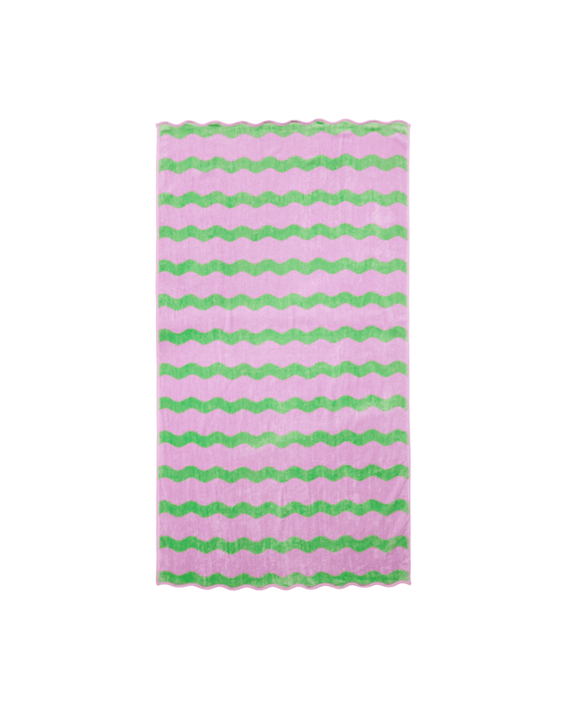 Wave Cotton Beach Towel - 