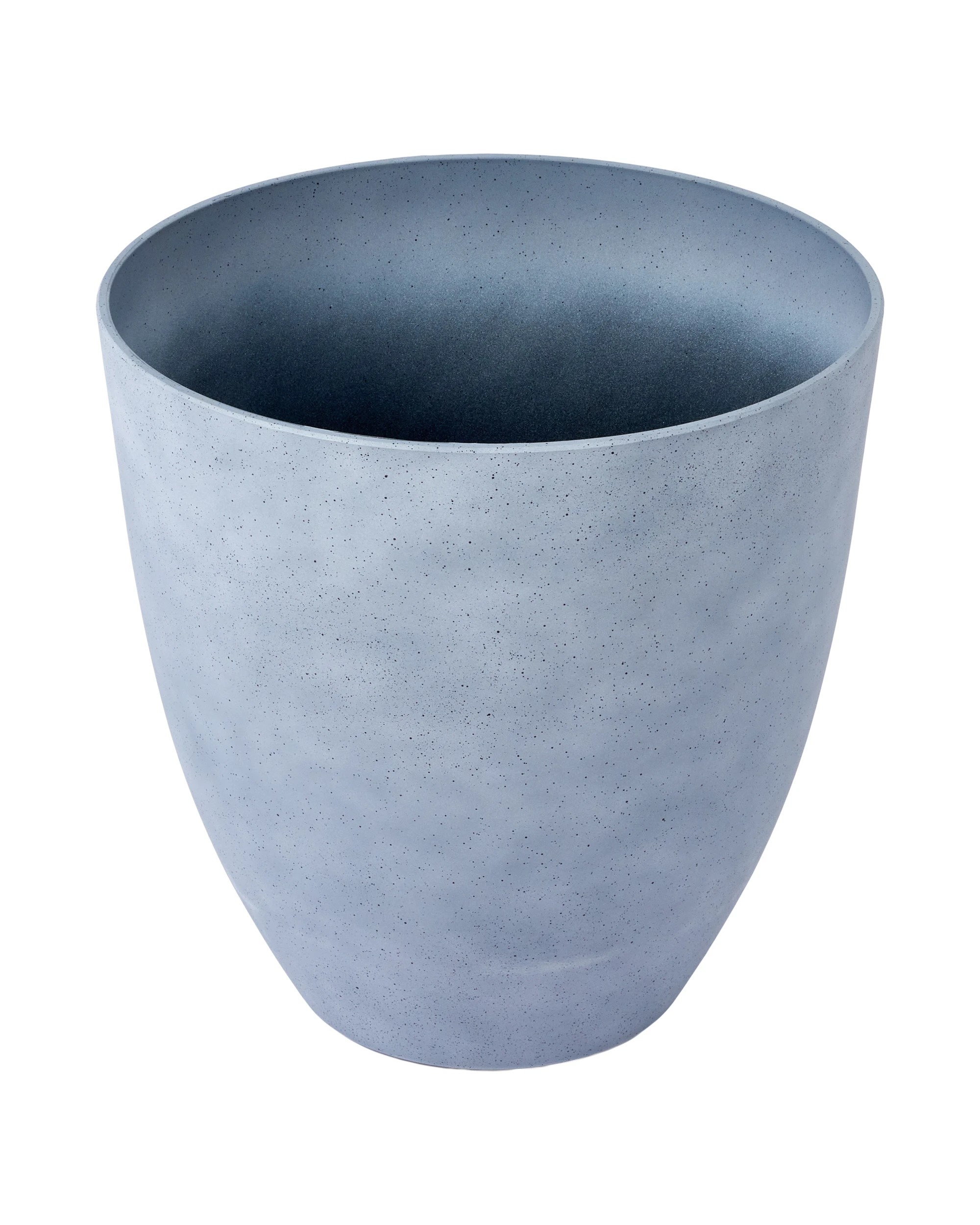 1 34cm Concrete Look Plastic Pot, 1 of 3