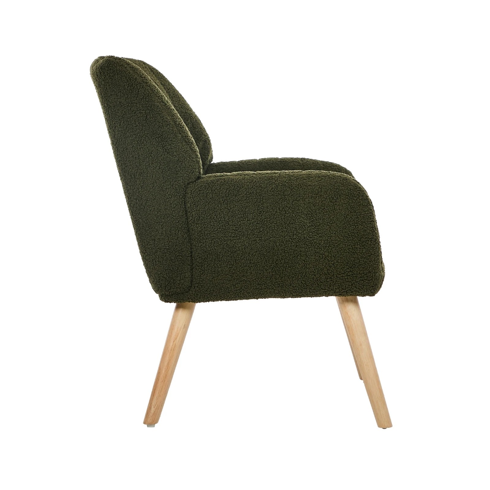 10 Oikiture Armchair Lounge Sofa Chair Sherpa Accent Chairs Armchairs Couches - Green, 10 of 10