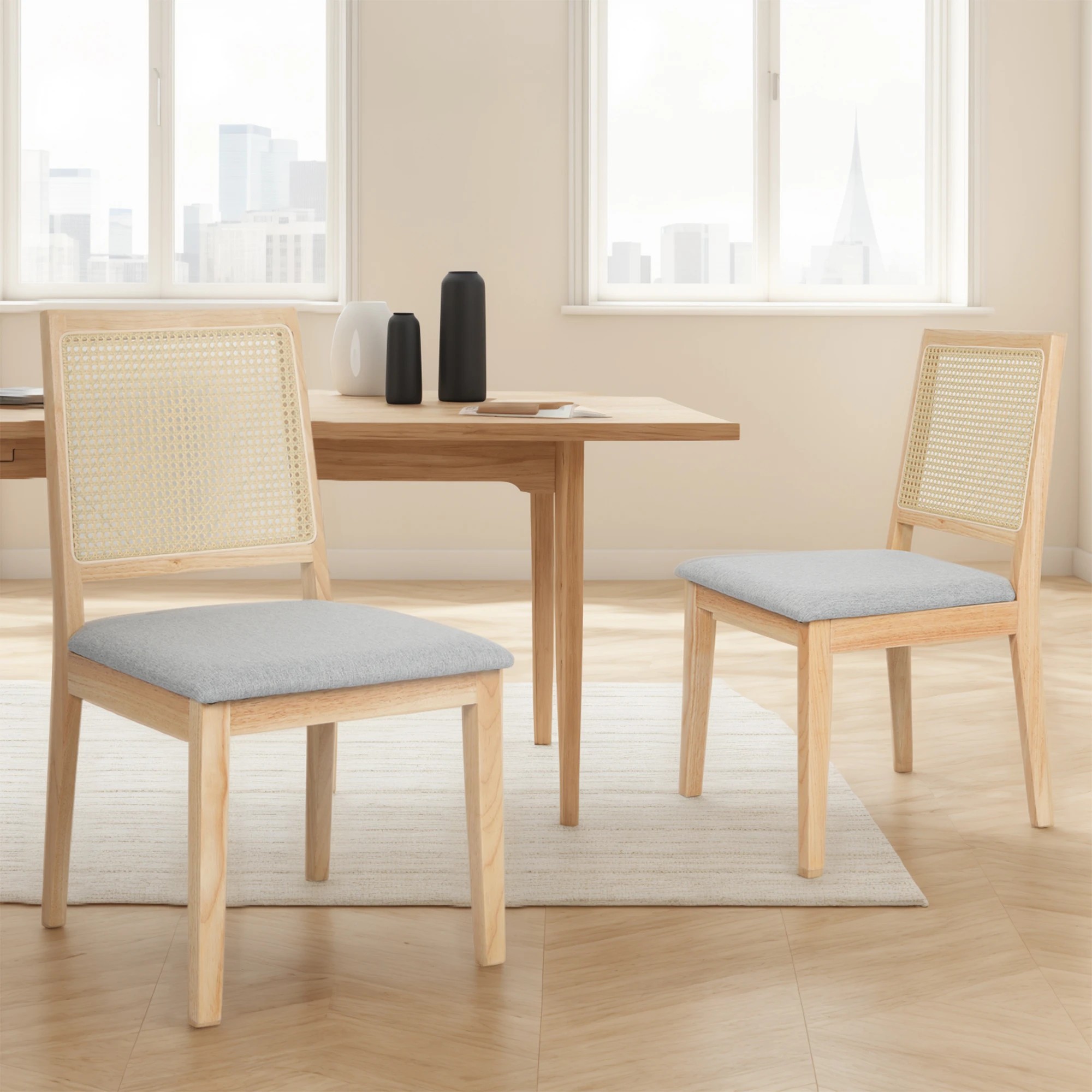 7 Levede Set Of 2 Rattan Dining Chairs, 7 of 7