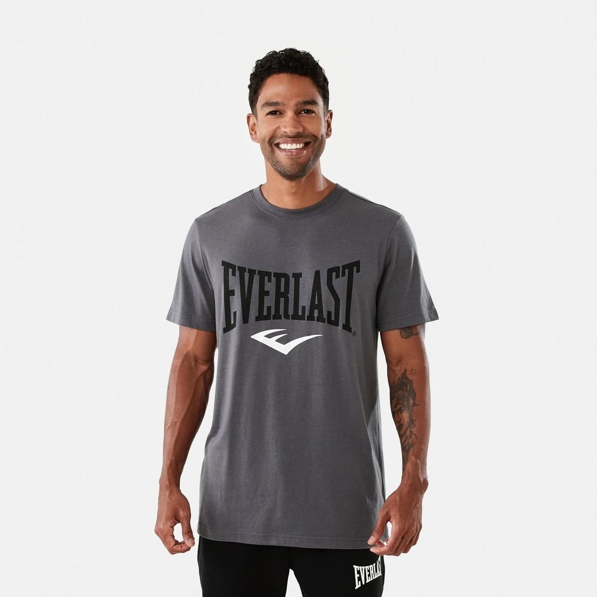 1 Everlast Mens Boxing T-shirt Ash, 1 of 6