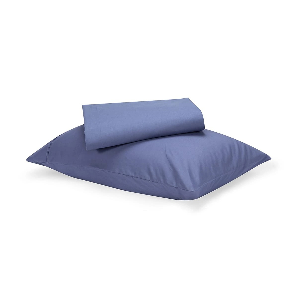 1 180 Thread Count Sheet Set - King Single Bed, Mid Blue, 1 of 8