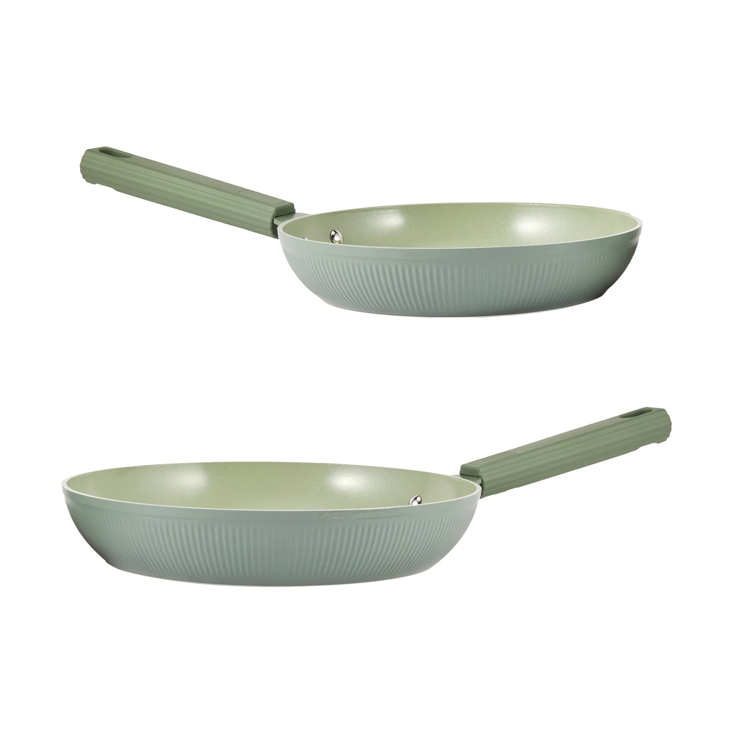 2 2 Piece Linear Frypan Set - Green, 2 of 7