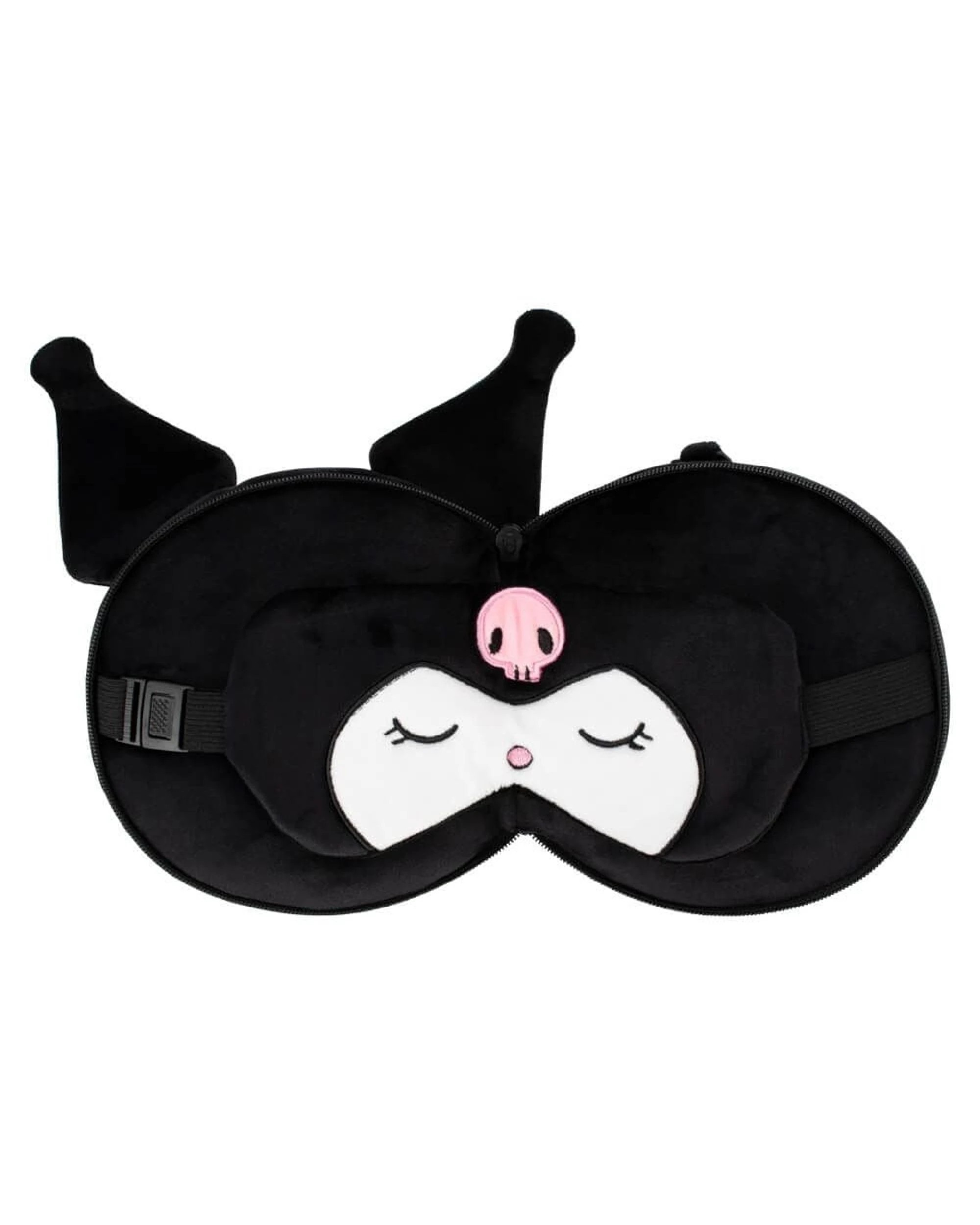 2 Relaxeazzz Sanrio Kuromi Travel Pillow and Eye Mask Set, 2 of 3