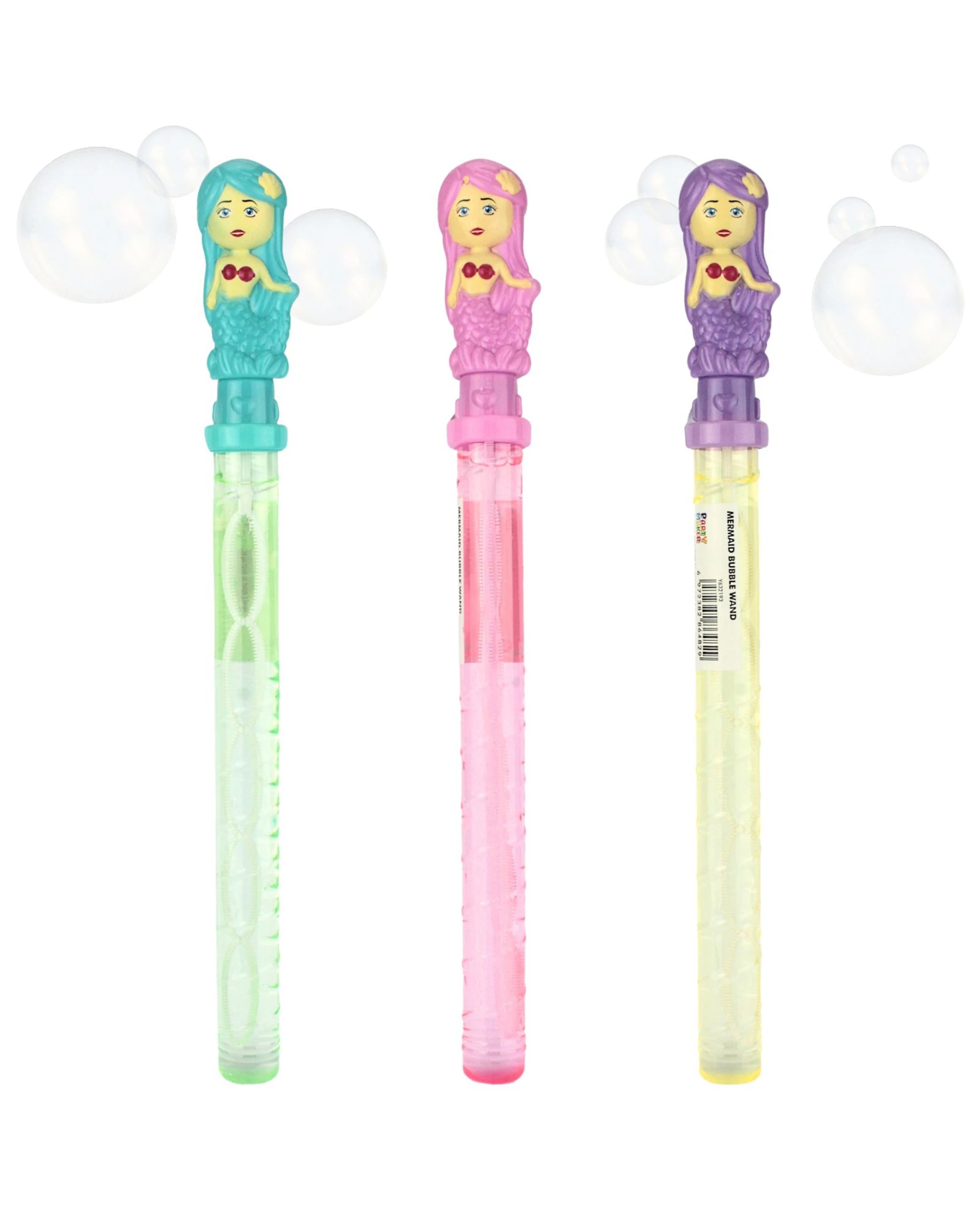 1 Partyrama 37cm Mermaid Bubble Wand Assorted, 1 of 4
