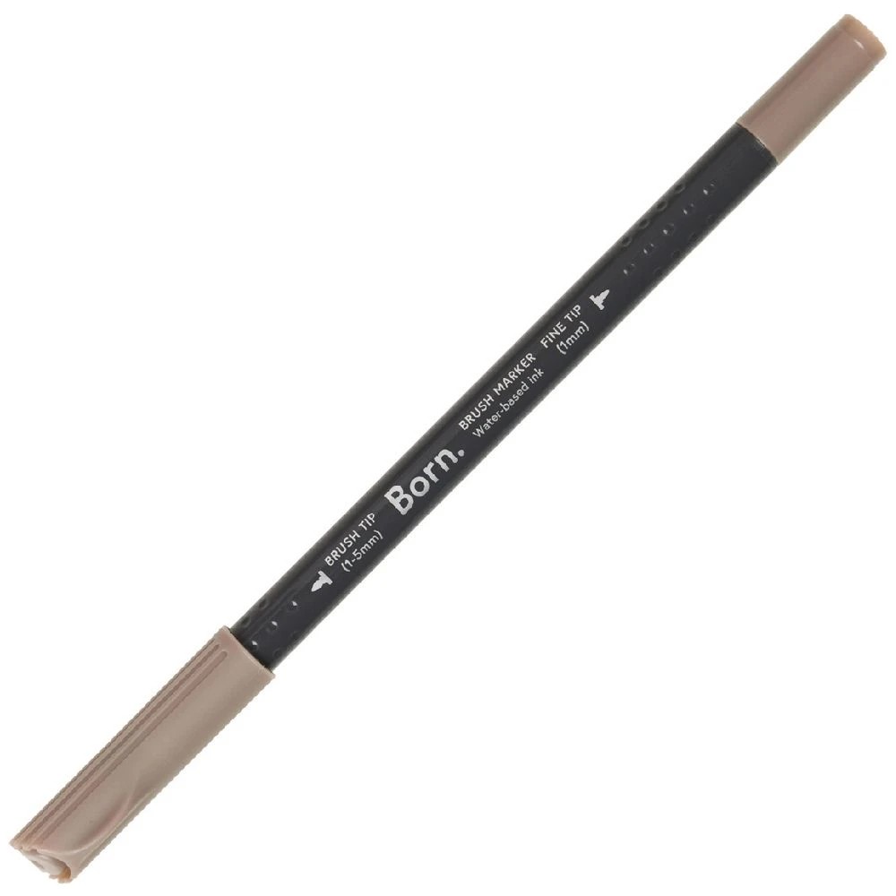 1 Born Professional Brush Dual-Tip Marker Chocolate 899, 1 of 4