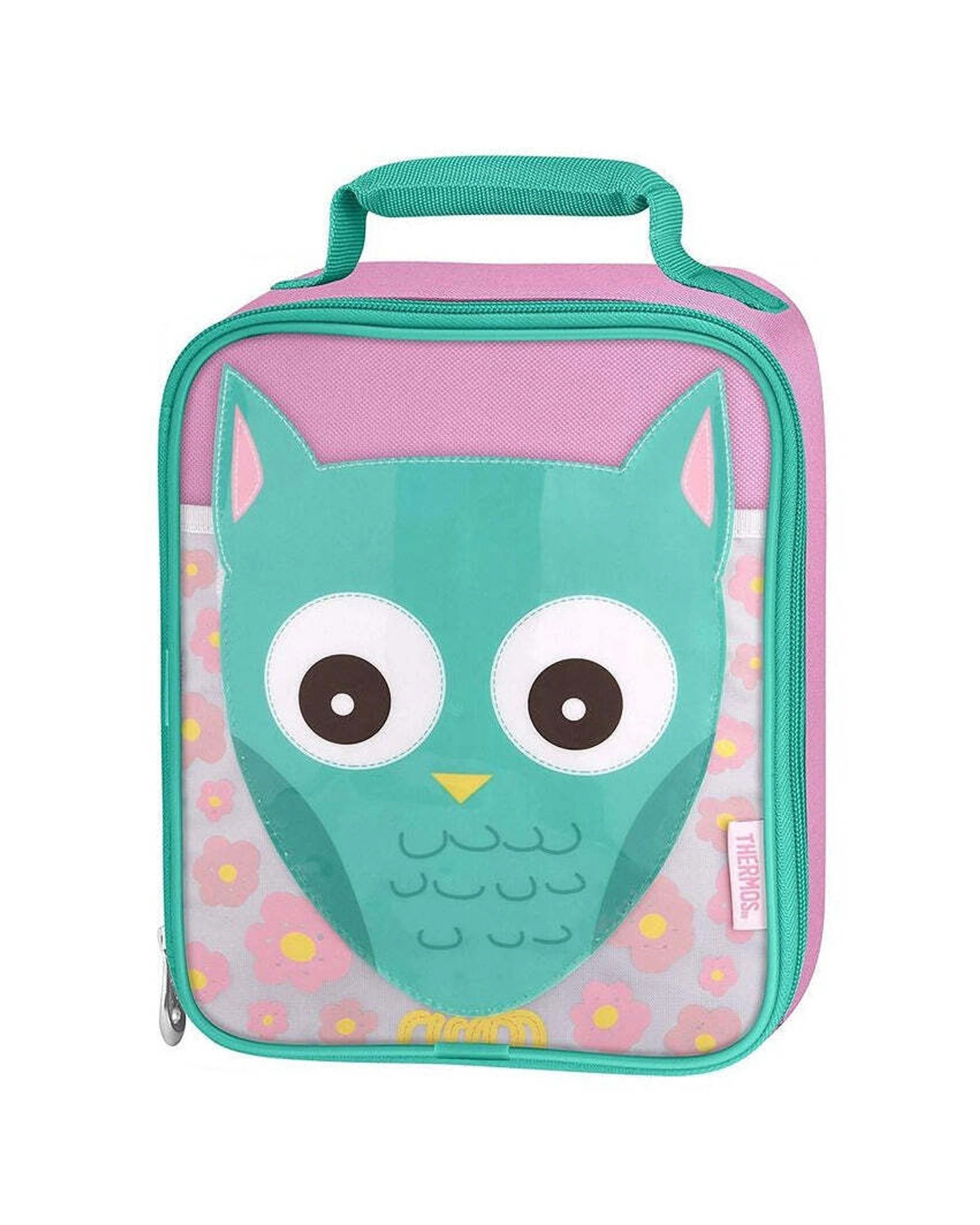 1 Thermos Soft Lunch Kit Kids Isotec Insulated With Handle Owl Wipe Clean, 1 of 3