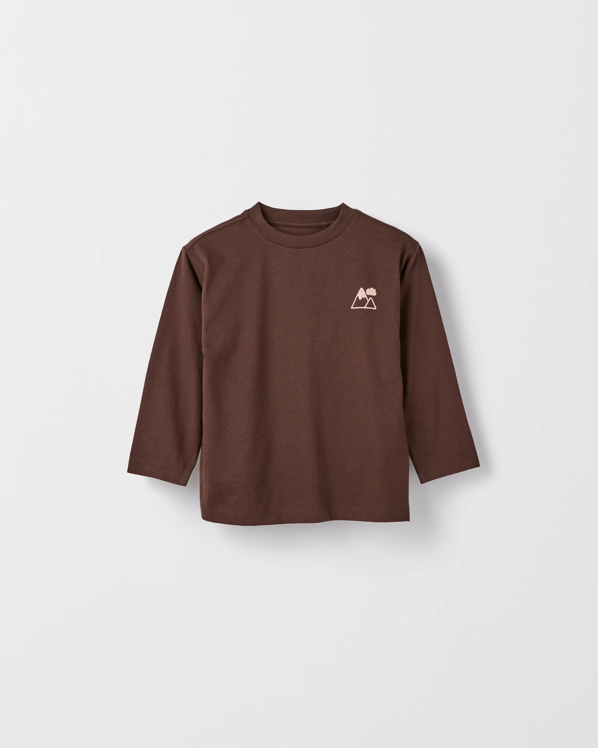 2 Target Kids Australian Cotton 3 Pack Long Sleeve T-Shirts BROWN, 2 of 5