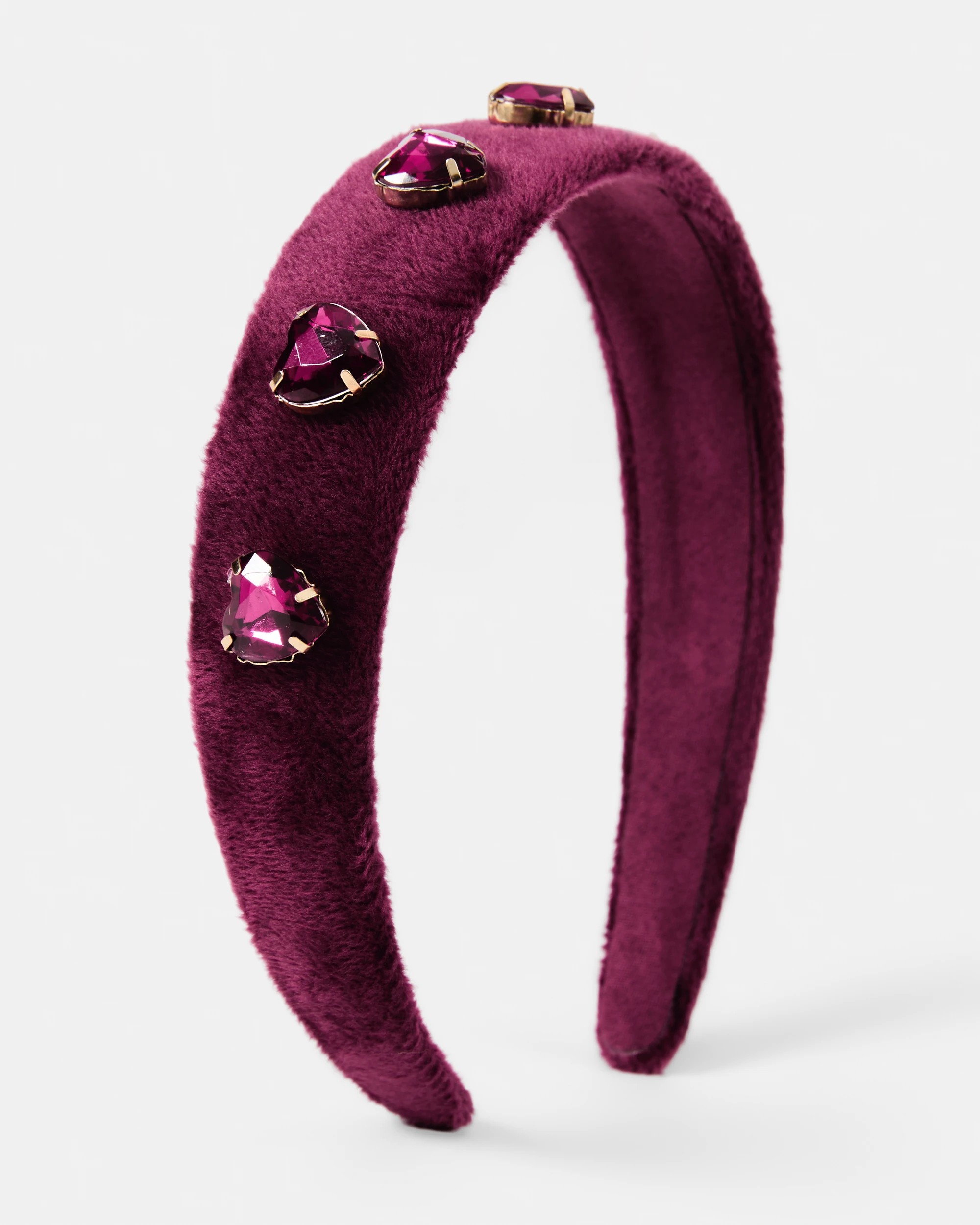 1 Velour Headband - Red, 1 of 4