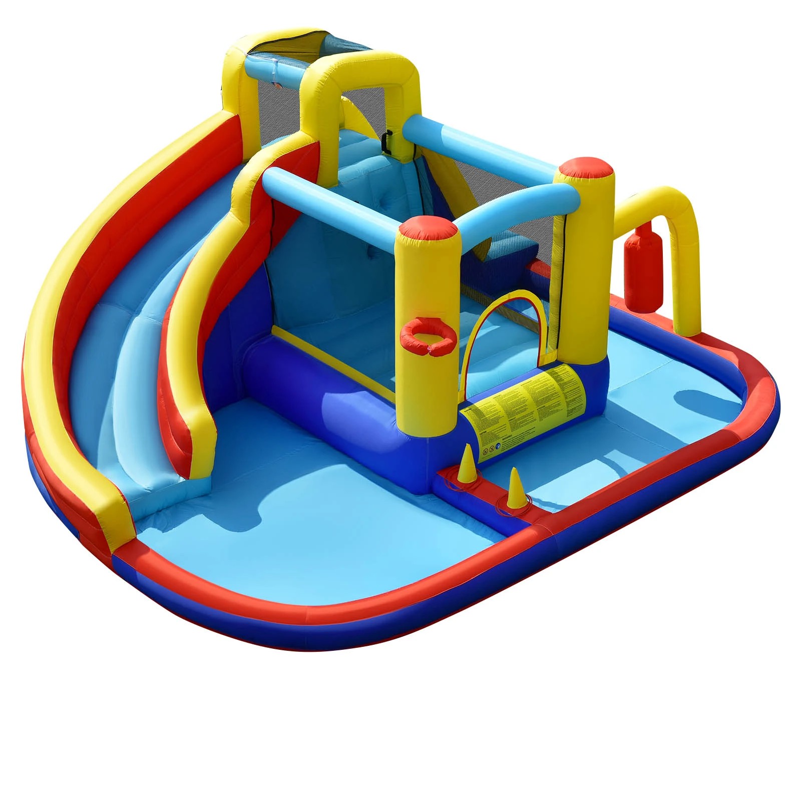 1 Costway Inflatable Bounce Castle 7-in-1 Water Park NO Blower, 1 of 1