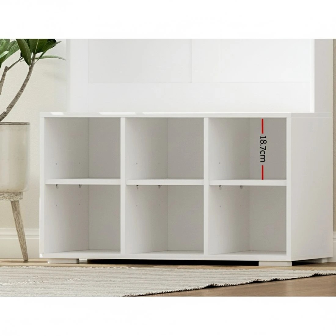 5 Artiss Shoe Rack Cabinet Hall Tree Coat Rack 180CM - White, 5 of 5