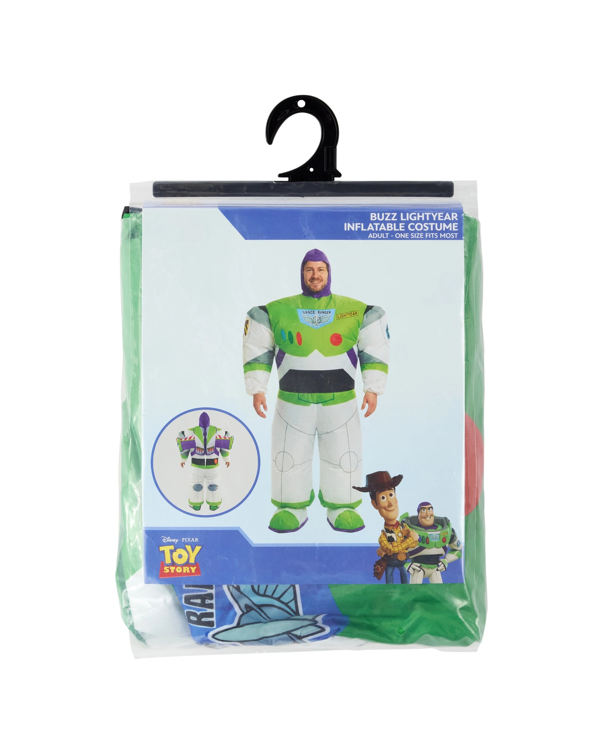 1 Disney Pixar Toy Story Buzz Lightyear Inflatable Costume - Adult, 1 of 3
