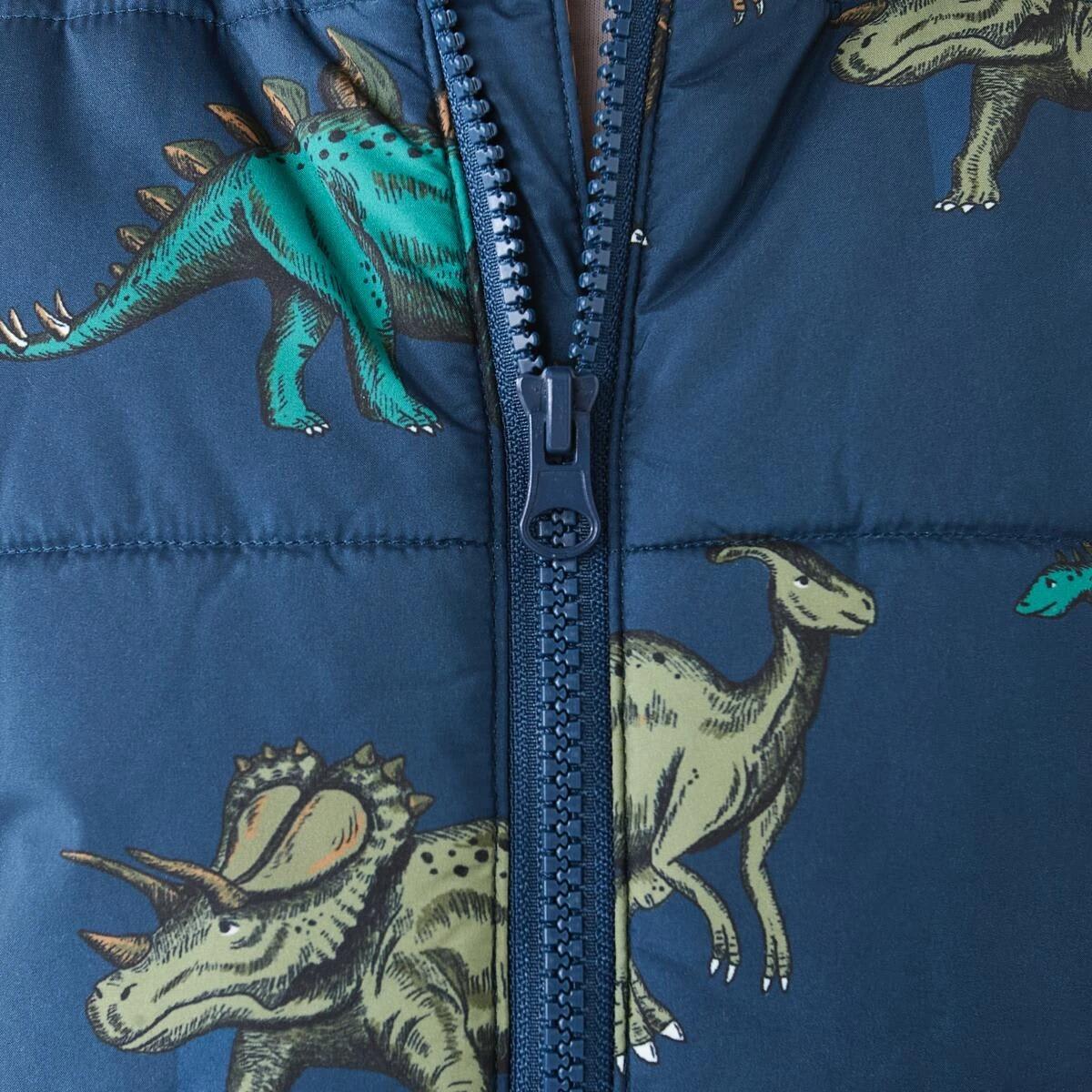 5 Printed Puffer Vest Blu Dinos, 5 of 10