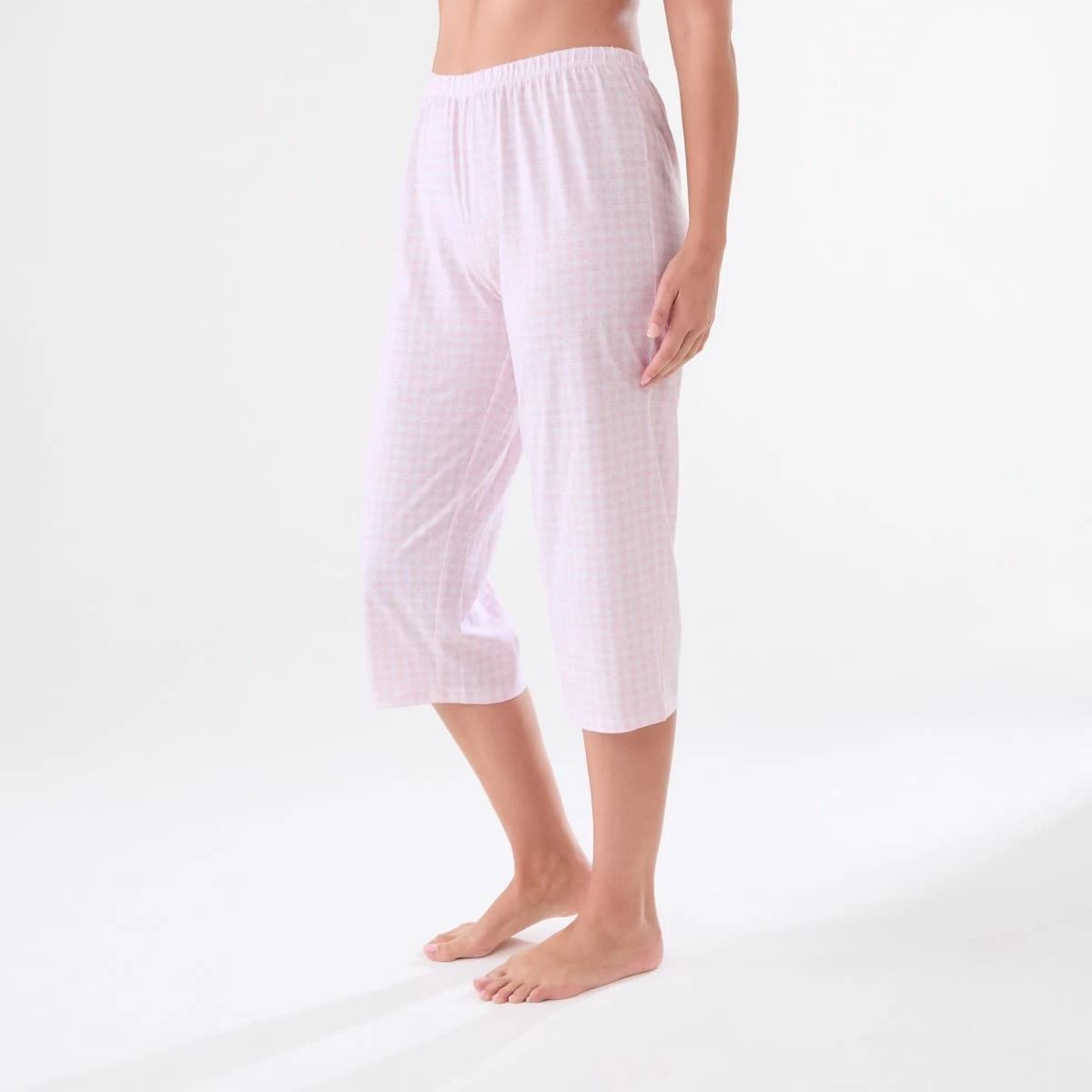 2 3/4 Print Knit Pants HEART CHECK BALLET PINK, 2 of 4