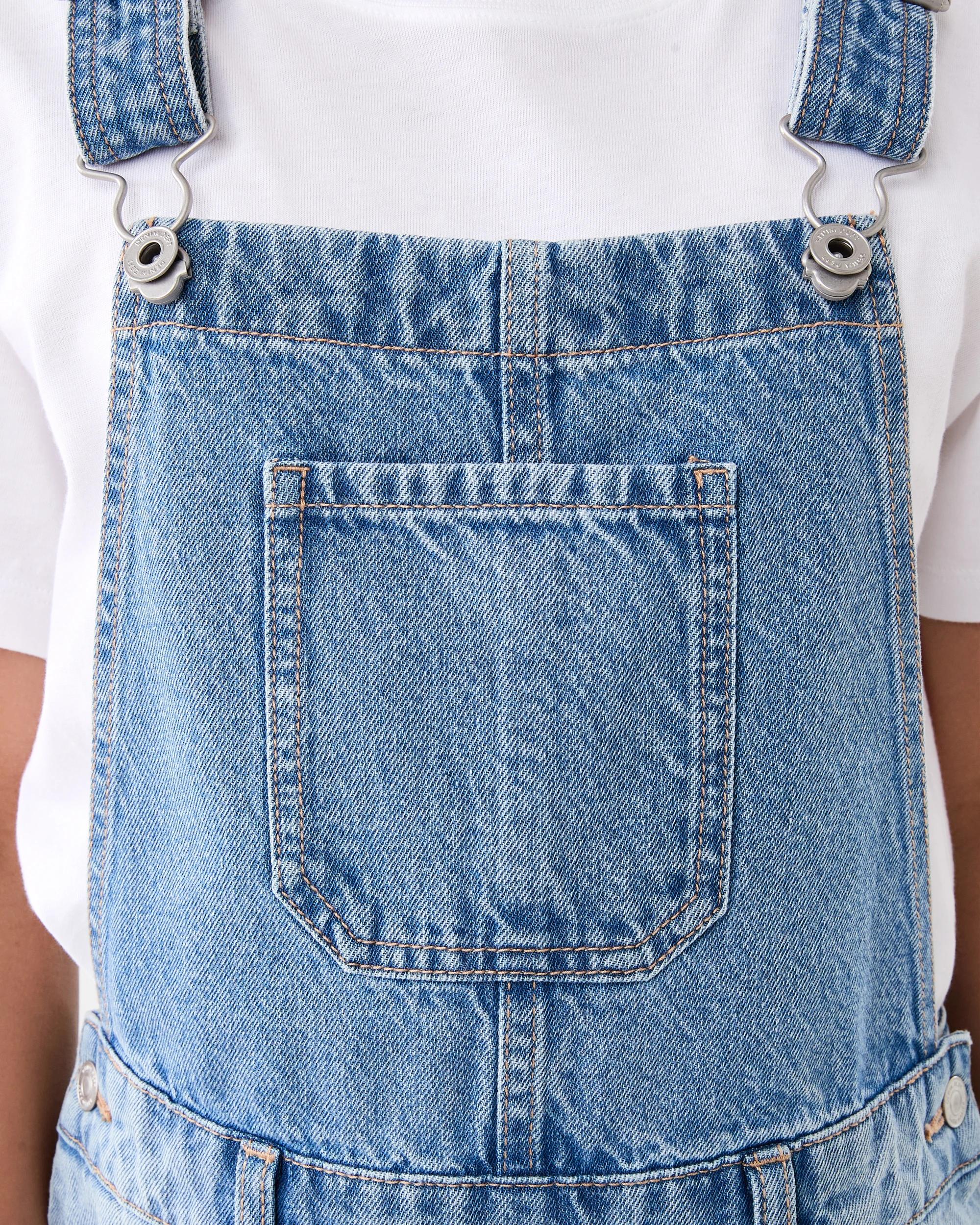 5 Denim Dungarees Light Wash, 5 of 9