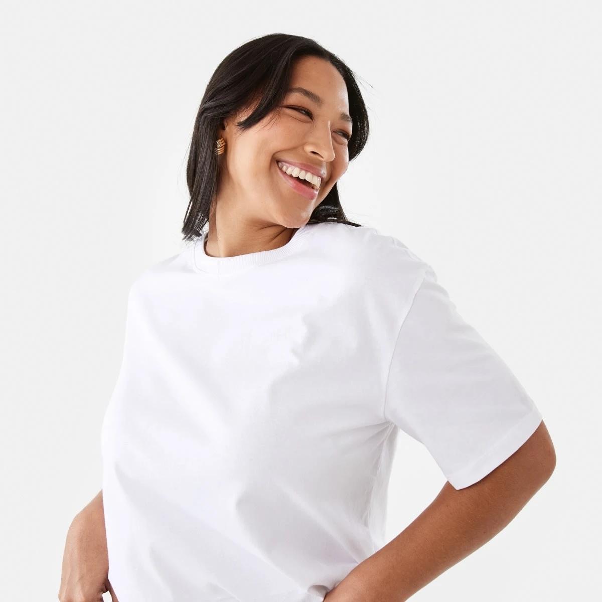 5 Short Sleeve Oversized Boyfriend T-Shirt White, 5 of 7