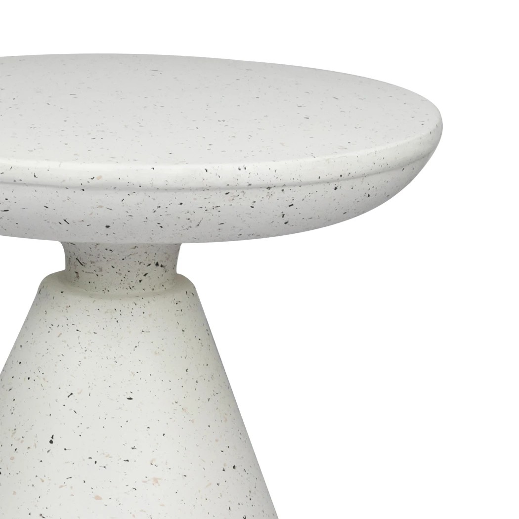 5 Levede 51x51x48.5cm Terrazzo Side Table Stool White, 5 of 8