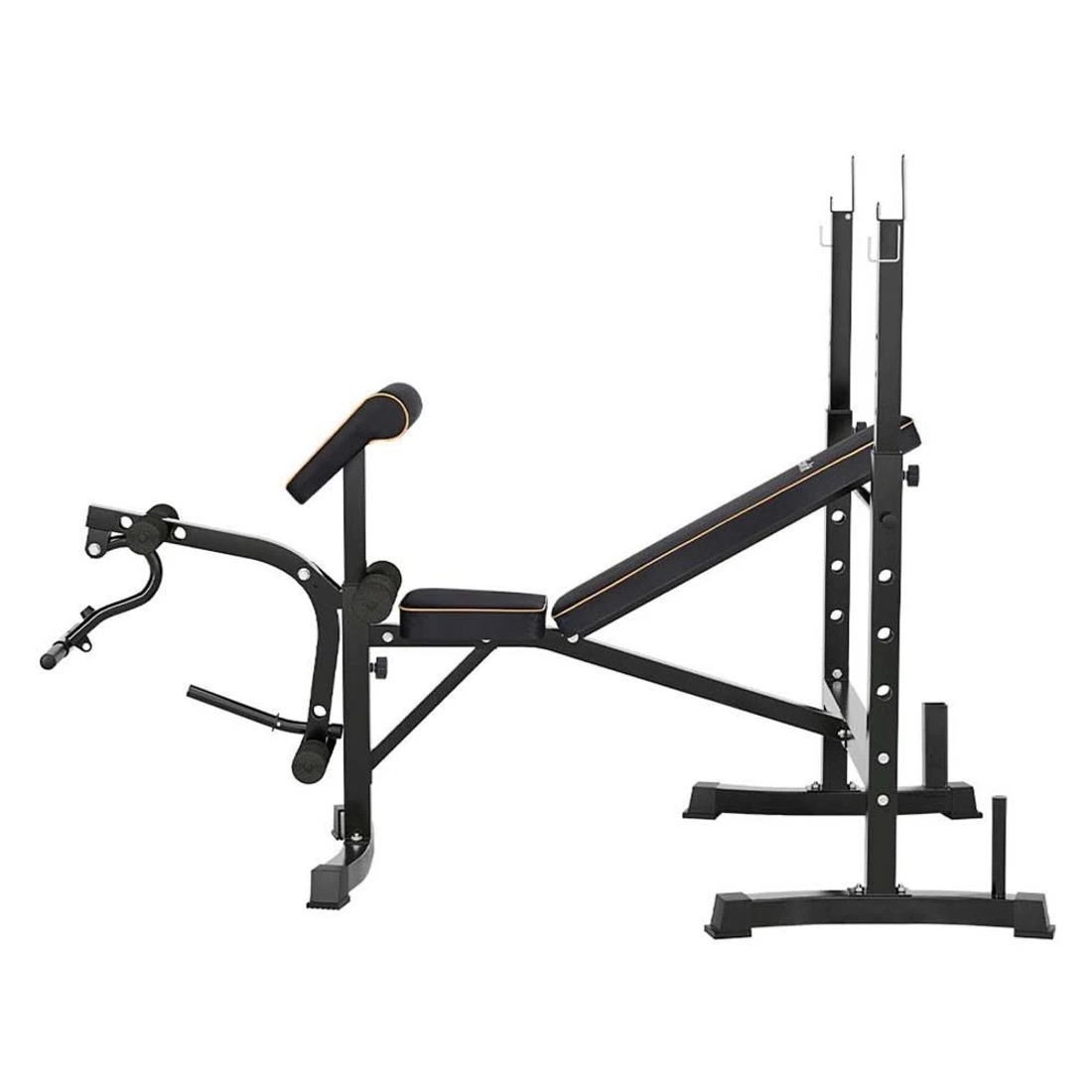 3 Everfit Weight Bench 10 in 1 Bench Press Home Gym Station 330kg Capacity - Black, 3 of 6
