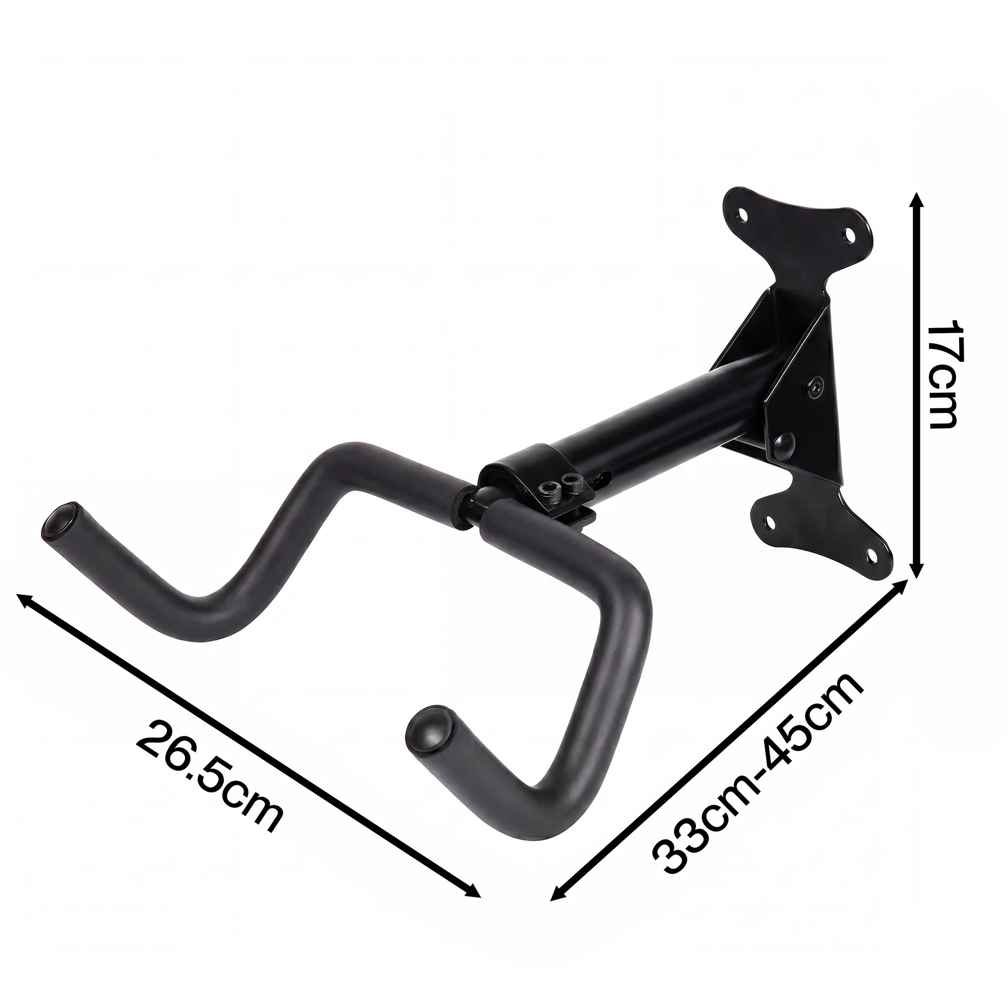 3 Monvelo Bike Wall Mount Holder With Helmet Hook - Black, 3 of 5