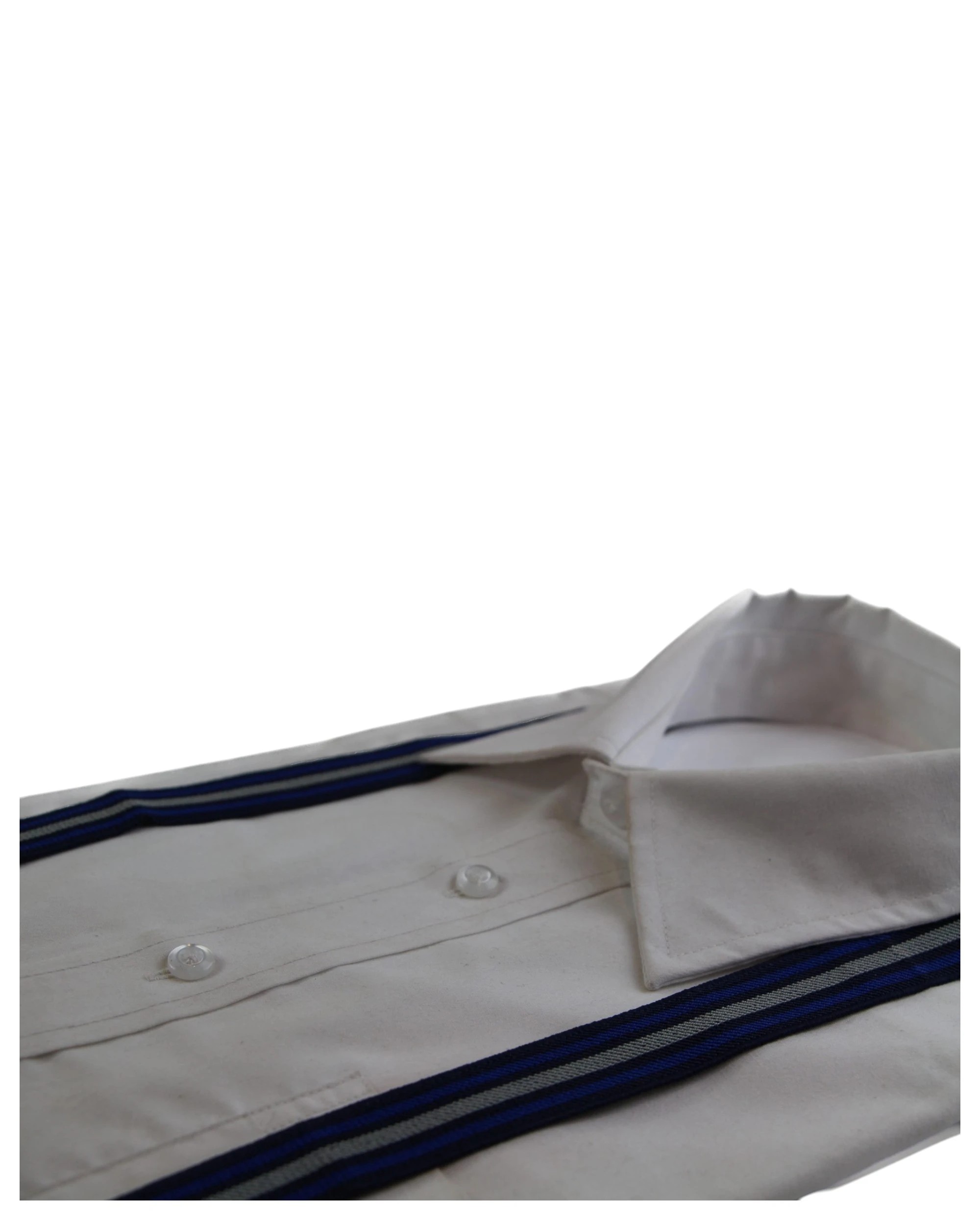 4 Zasel Boys Adjustable Navy, Blue & Grey Striped Patterned Suspenders - Multi, 4 of 4
