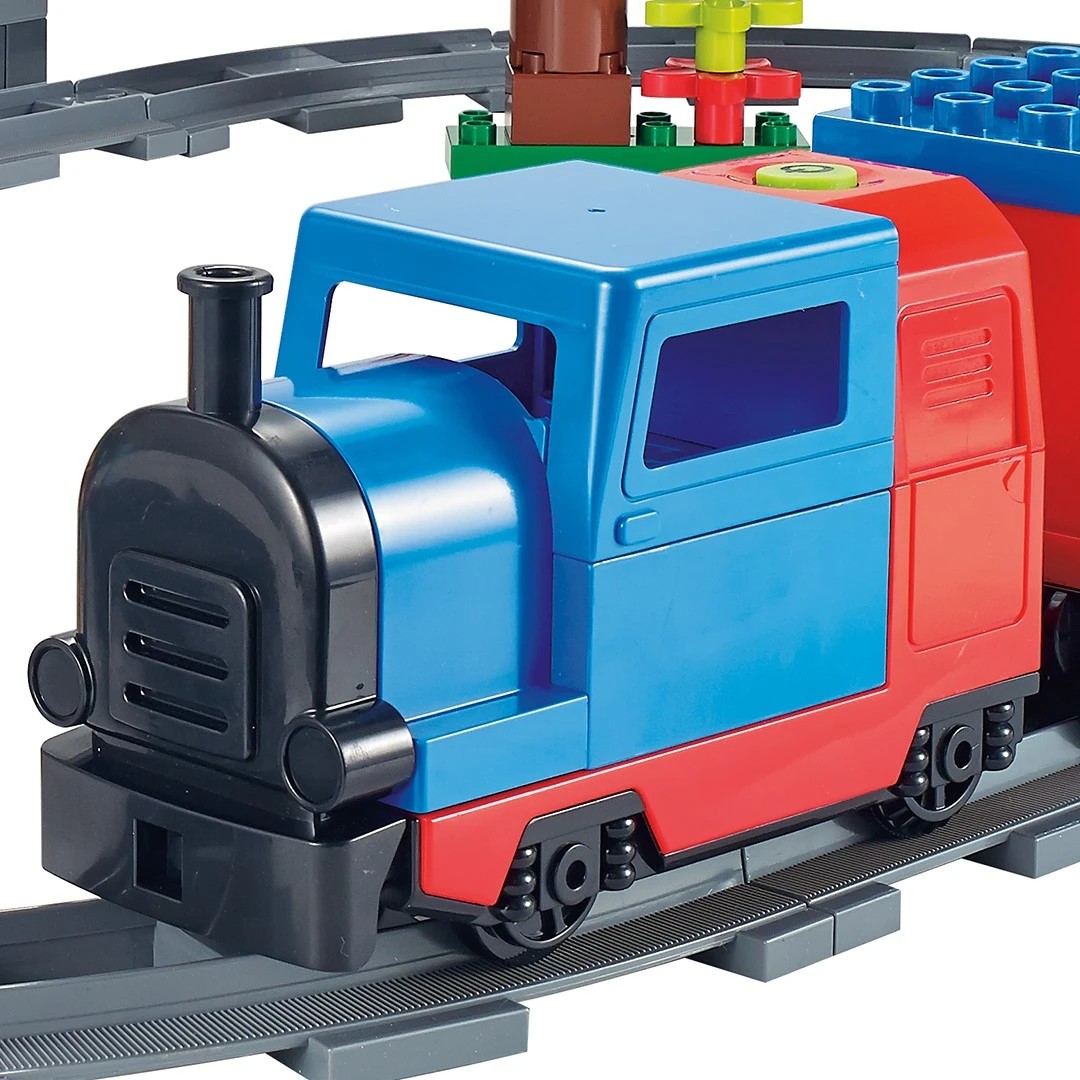 3 170 Piece Junior Blocks: Railway Station with Motorised Train Playset, 3 of 9