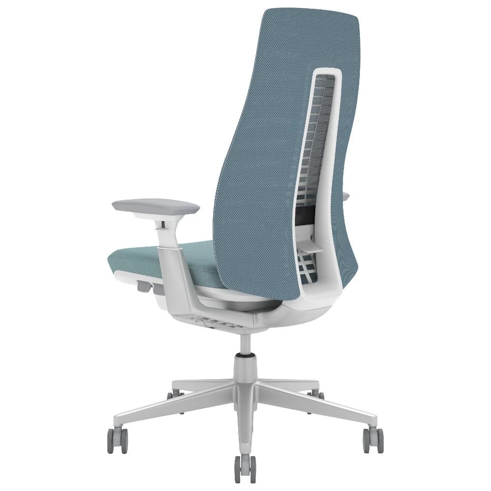 5 Haworth Fern Ergonomic Chair 4D Arms Adjustable Lumbar Blue Ergonomic Chairs and Desk Chairs, 5 of 5