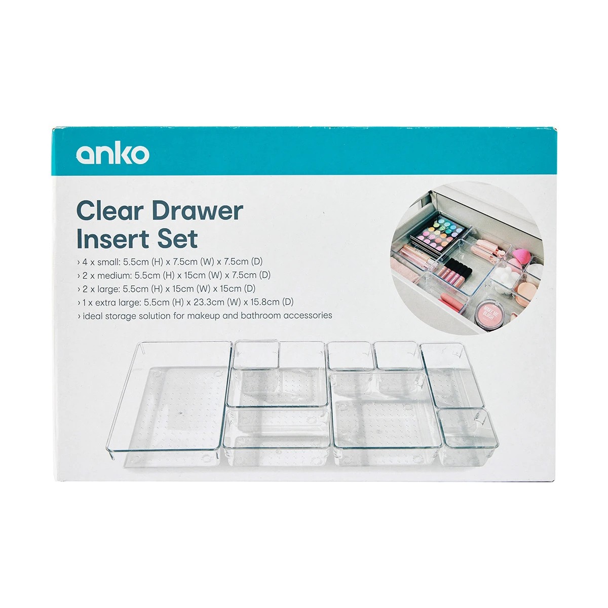 8 Clear Drawer Insert Set, 8 of 8