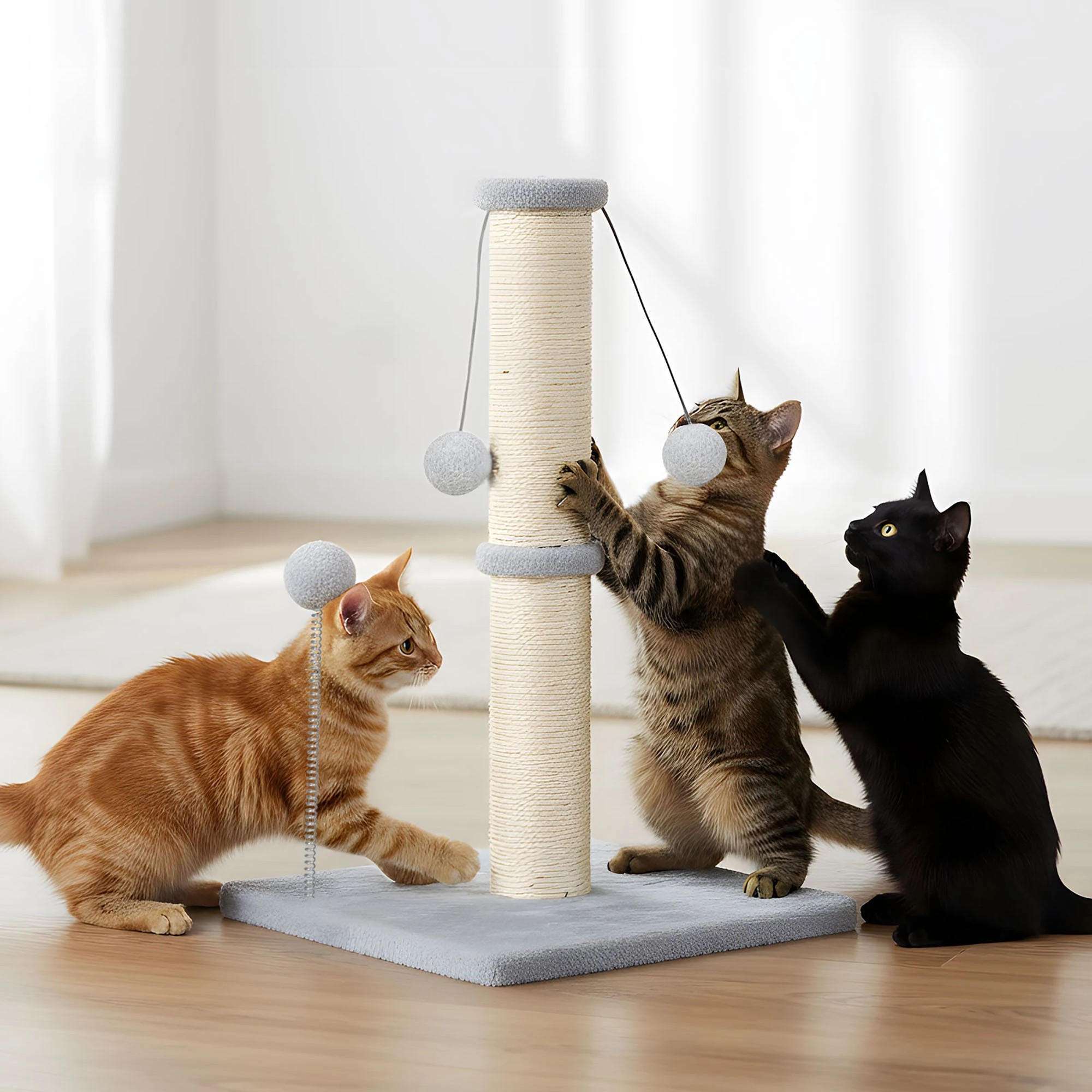 8 Pawz Cat Scratching Post  51cm - White, 8 of 9