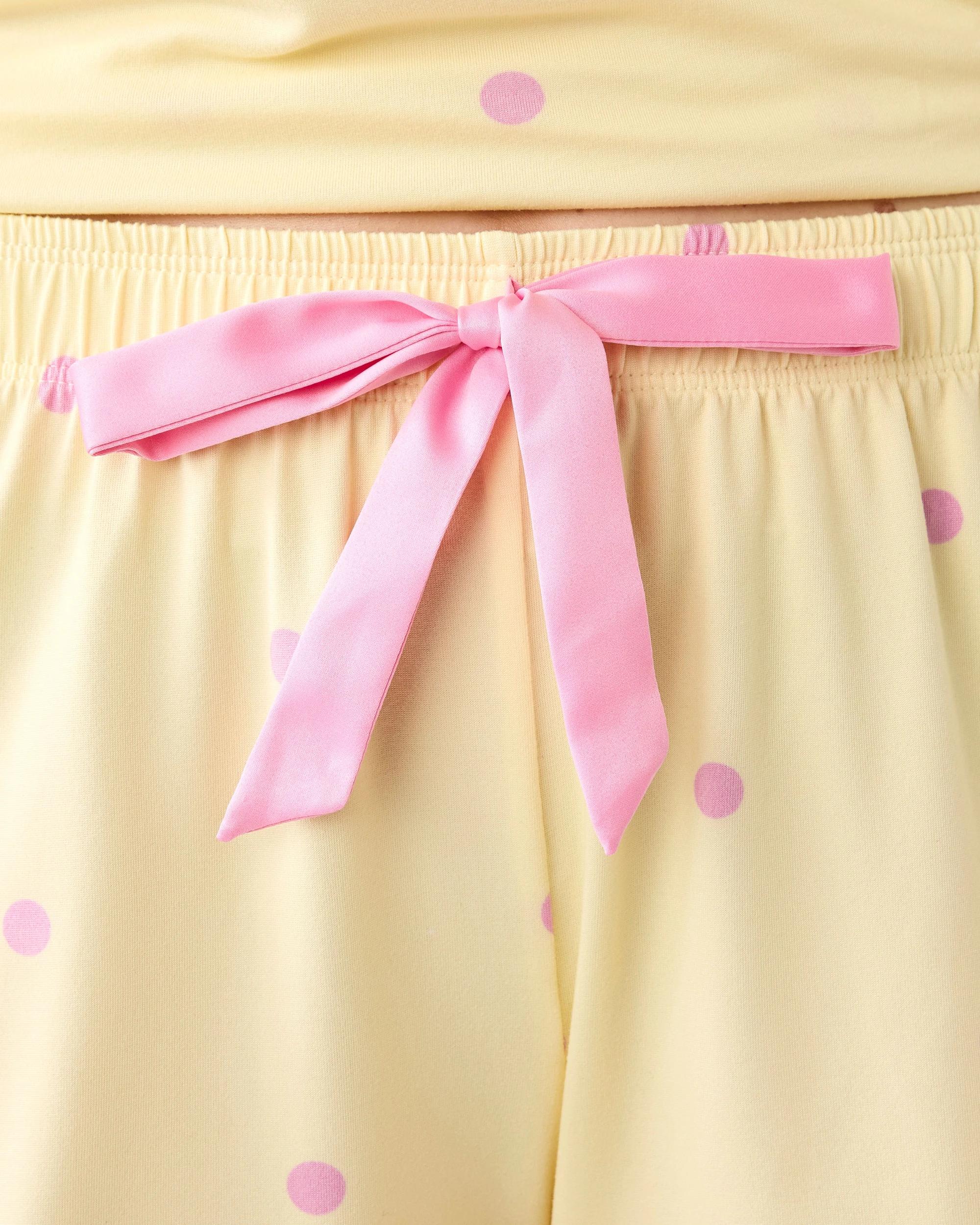 6 Sleeveless Top and Knit Shorts Pyjama Set Dot Yw Pik, 6 of 8