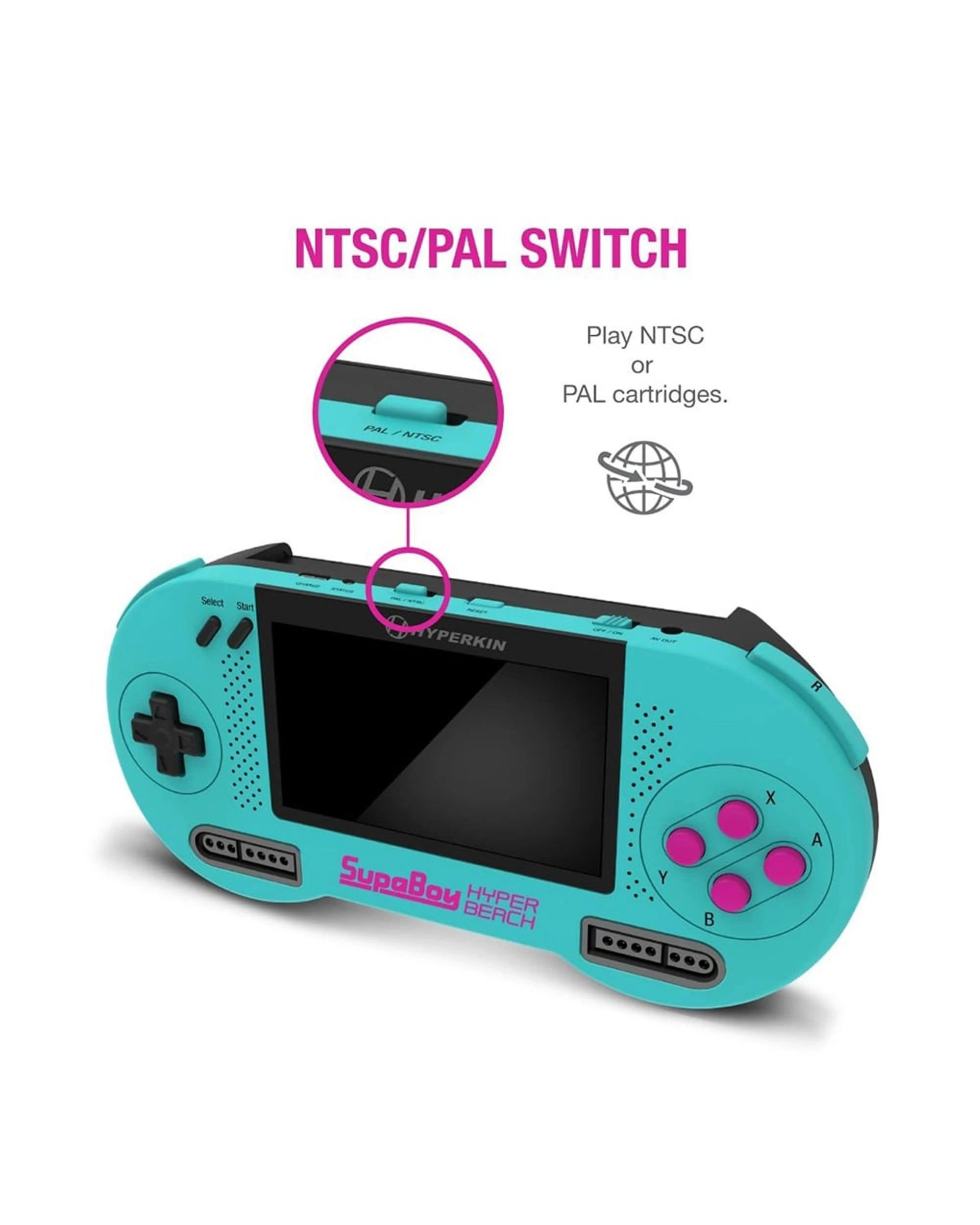 4 Hyperkin SupaBoy Portable Pocket Console for SNES - Blue, 4 of 8