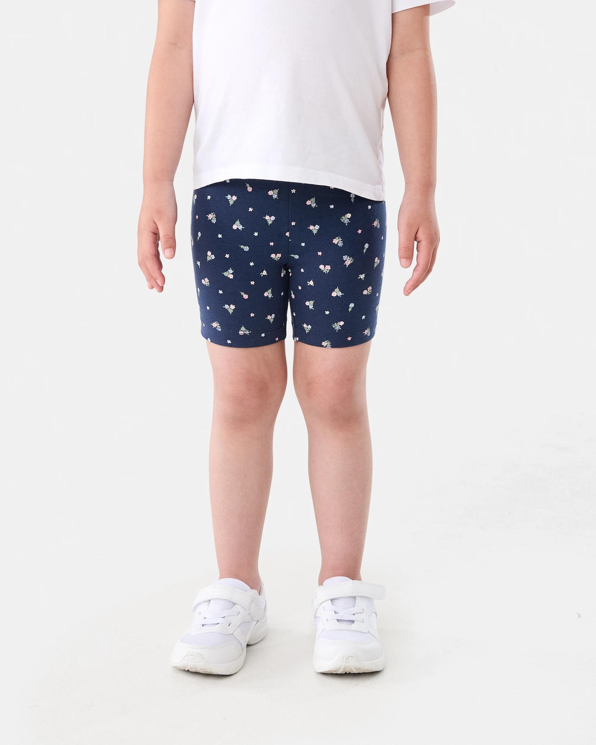 1 Printed Bike Shorts Nvy Floral, 1 of 6