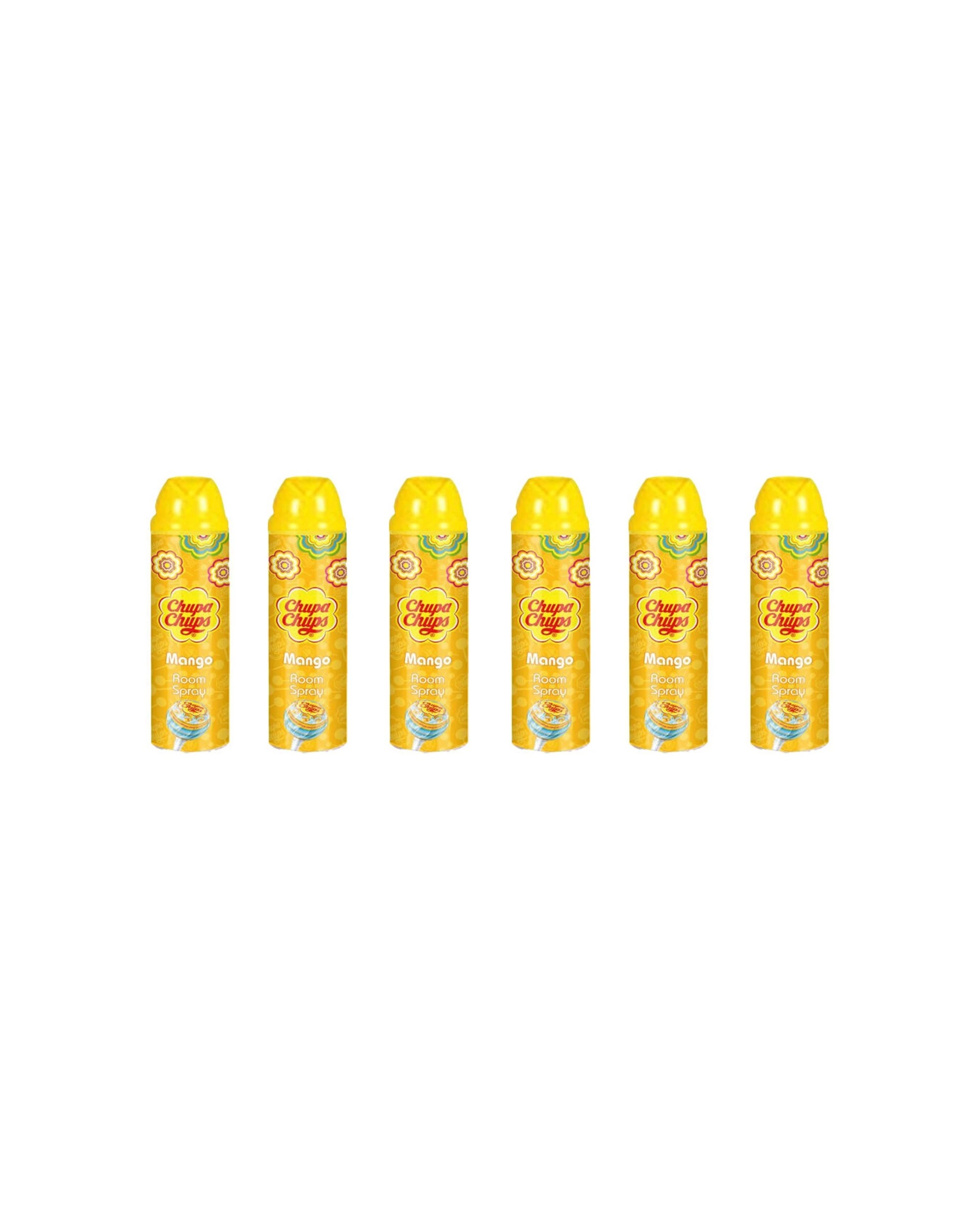 1 Chupa Chups 6PK Room Spray Air Freshener 300ml Mango Scent - Yellow, 1 of 2