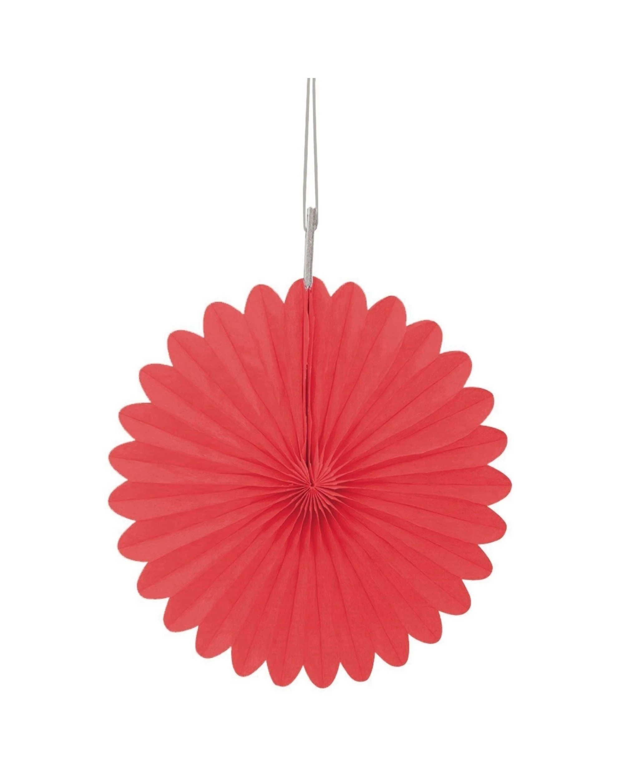 Red Mini Tissue Paper Fan Decorations Pack of 3Red Unique . - Red - Kmart