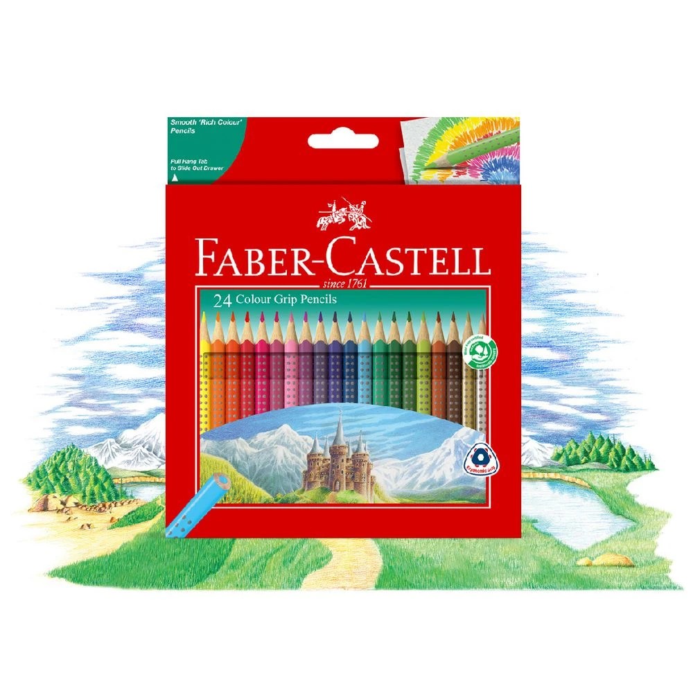 4 Faber-Castell Colour Grip Triangular Pencils 24 Pack, 4 of 5