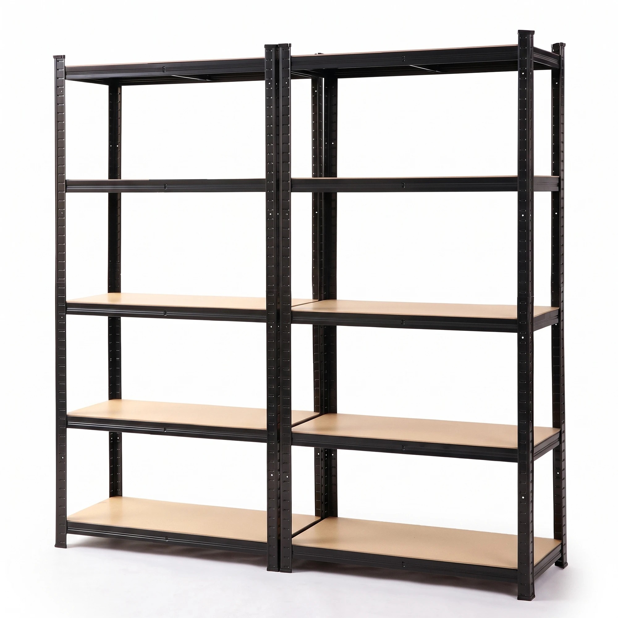 1 Giantz 2-Rack Garage Shelving 1.5X0.7m Warehouse Shelves Storage Rack Pallet Racking - Black, 1 of 8