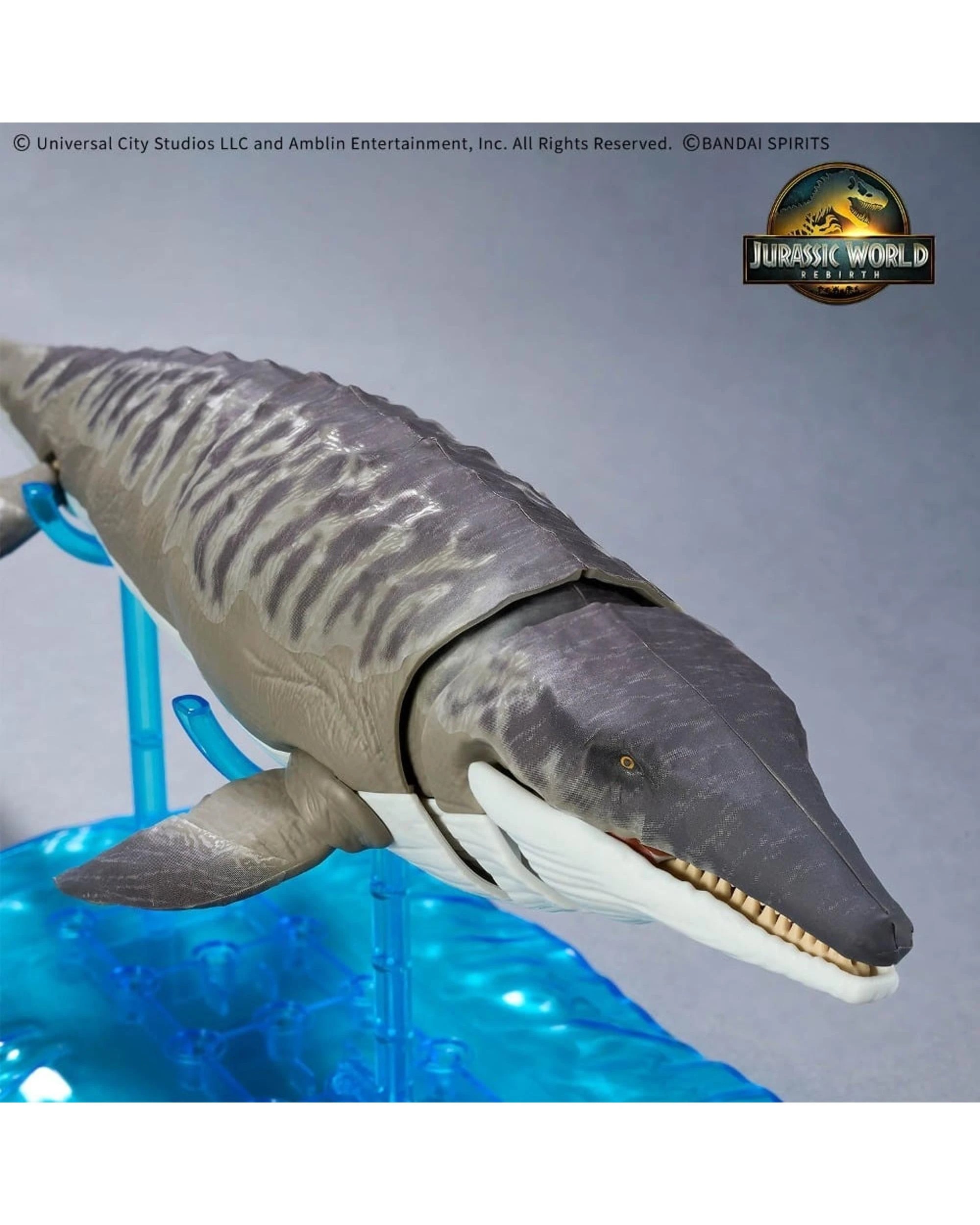 8 Bandai Plannosaurus Jurassic World Rebirth Mosasaurus Model Kit, 8 of 10