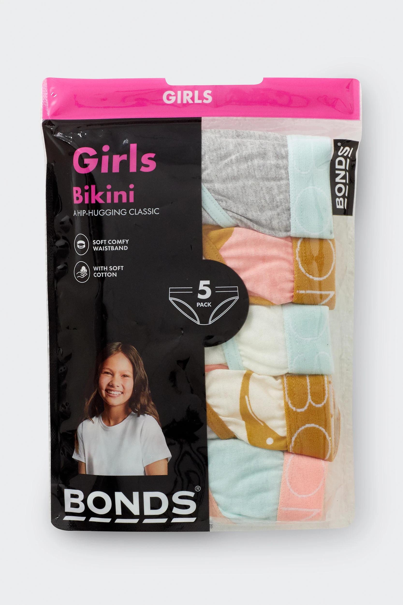 4 Bonds 5 Pack Girls Bikini Briefs SLEEPY DINOSAUR, 4 of 4