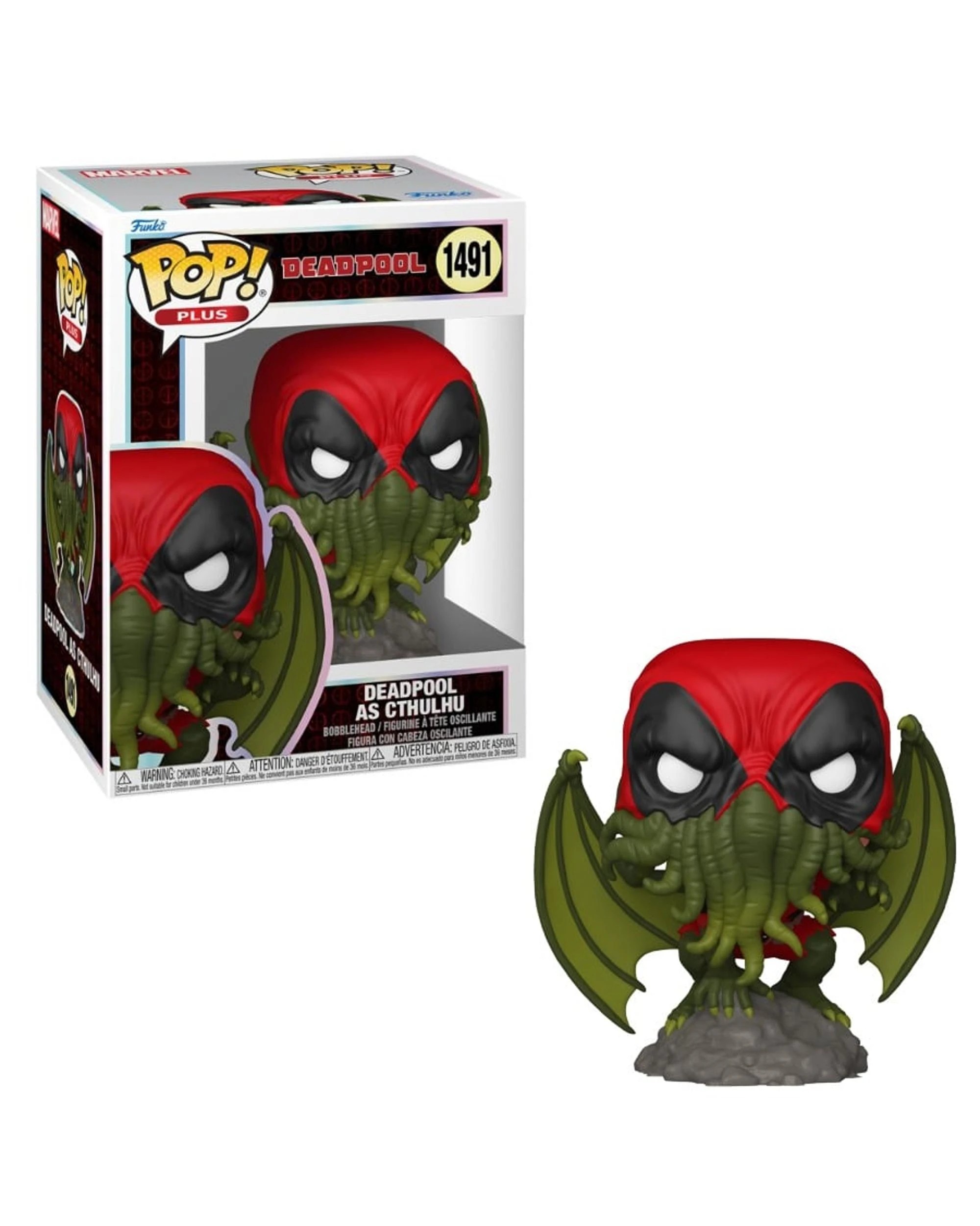 1 Deadpool Literary Classics Deadpool as Cthulhu Plus Funko POP! Vinyl, 1 of 2