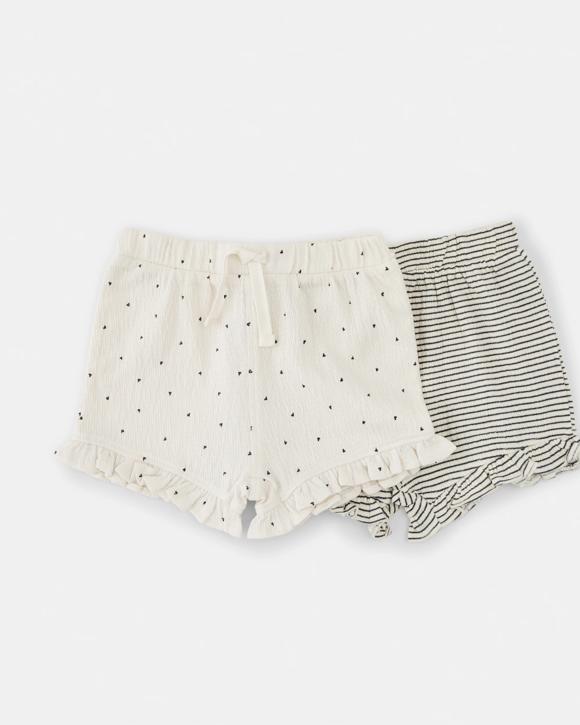 2 Pack Crinkle Shorts