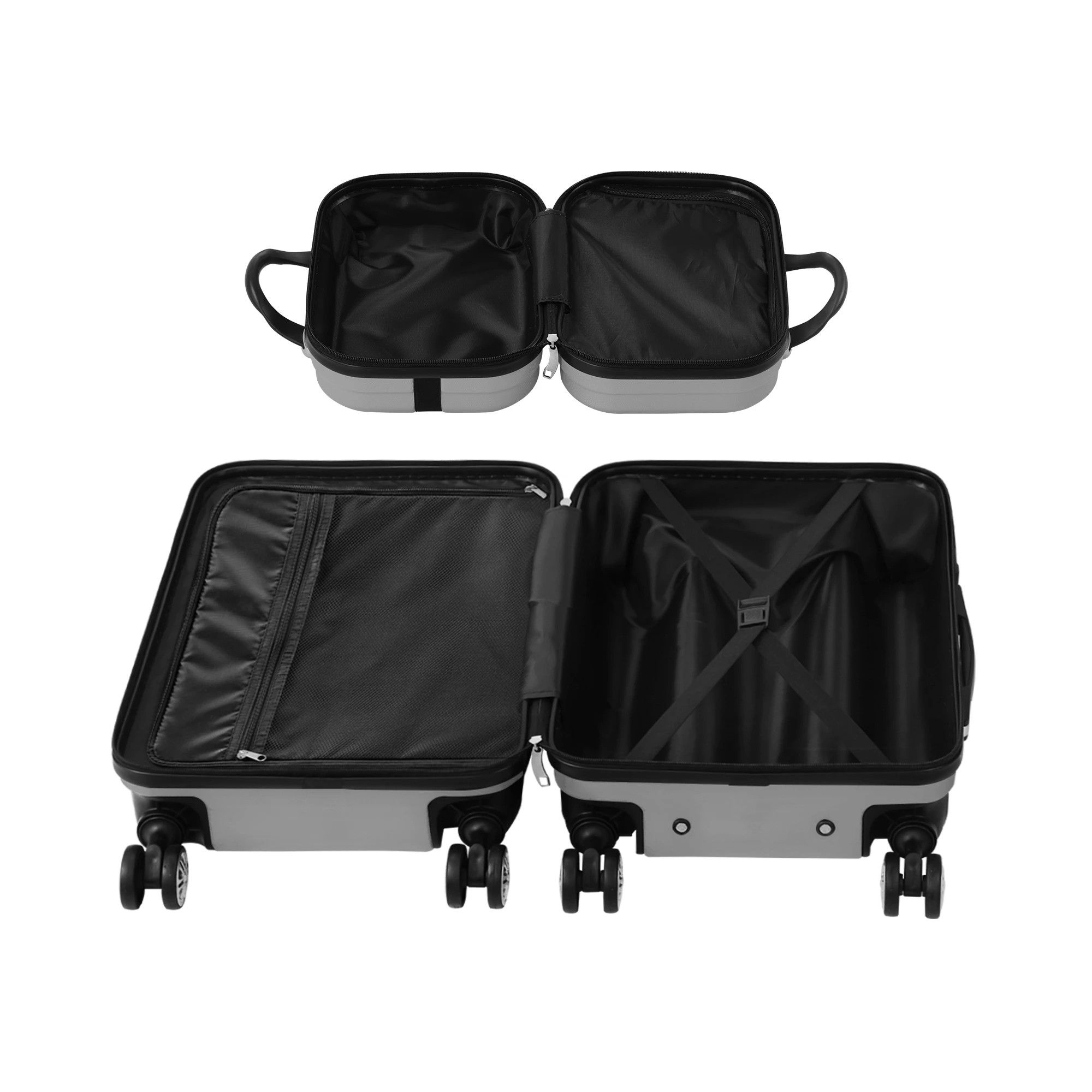 5 Mazam 2PCS Luggage Suitcase Trolley Set - Silver, 5 of 8