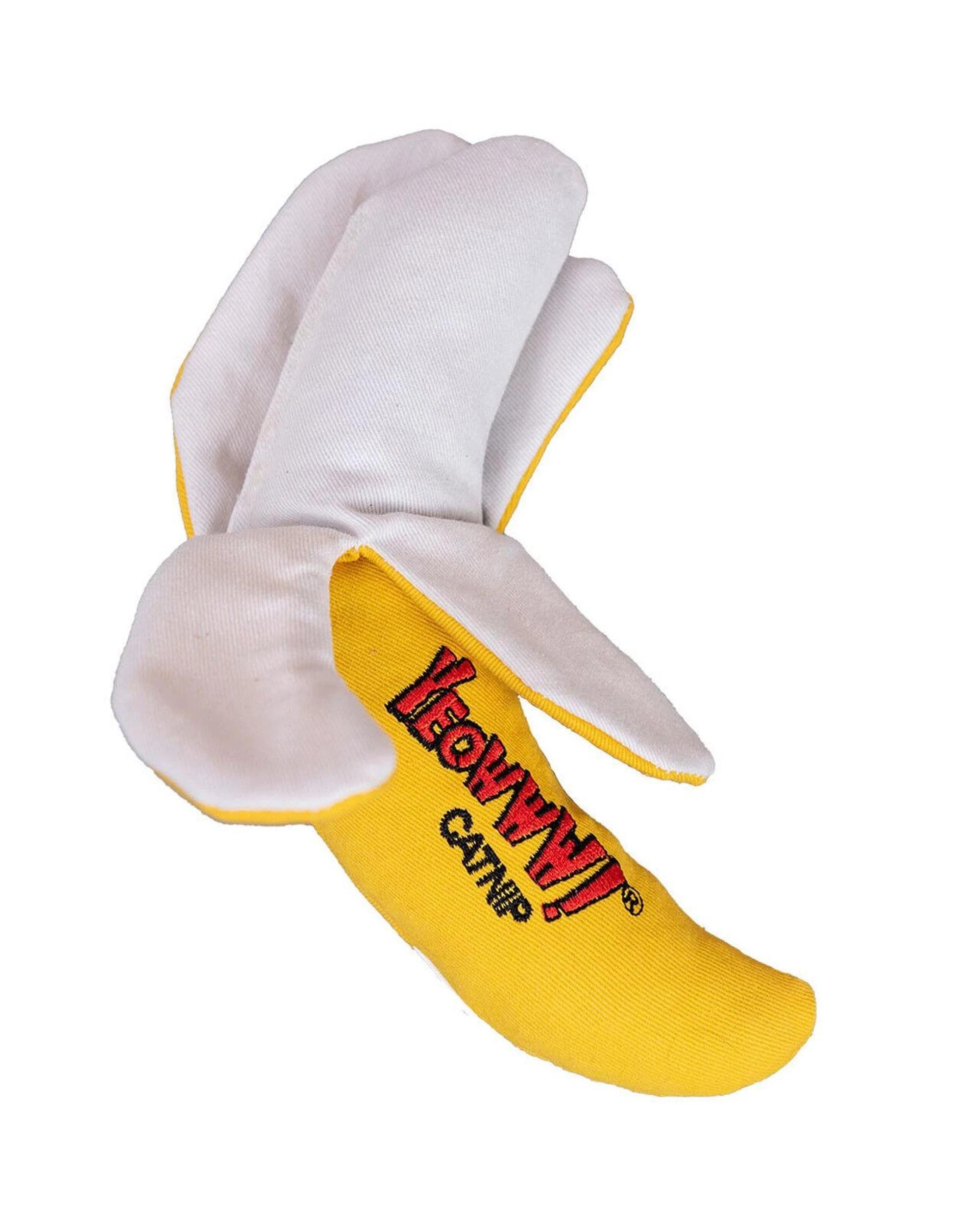 3 Yeowww Chi-Cat-a Banana Peeled Catnip Filled Durable Cat Toy Yellow, 3 of 3